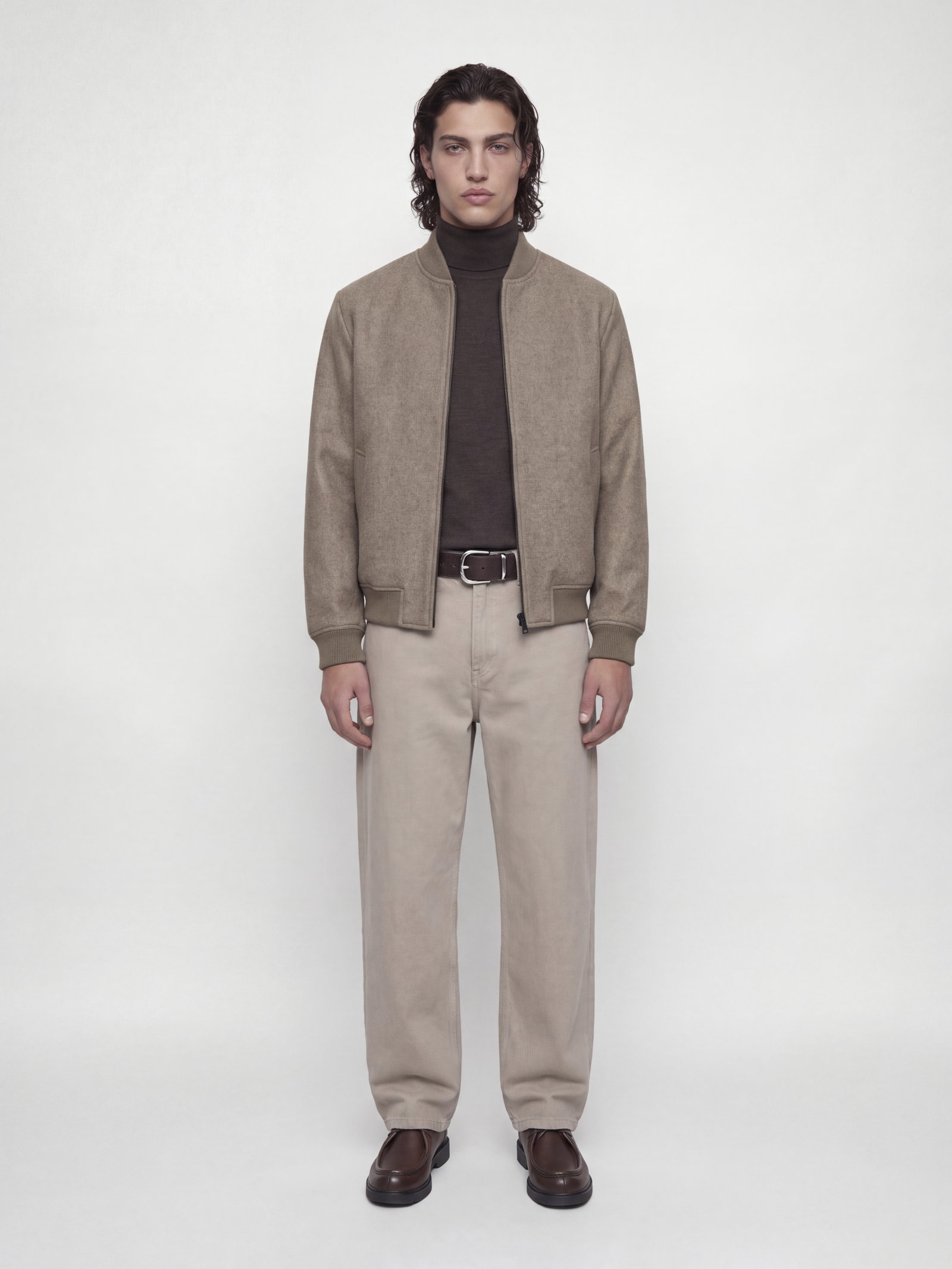 JJEJAMES BOMBER SN, Greige #5