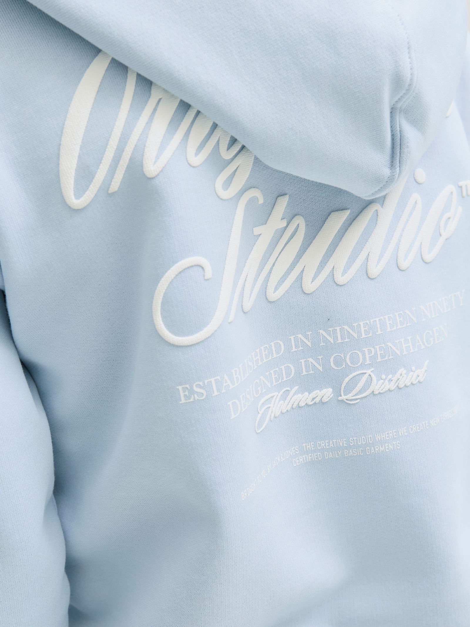 Jack&Jones |  JORNORREBRO TYPO BACK SWEAT HOOD SN JNR | 176 | skyway