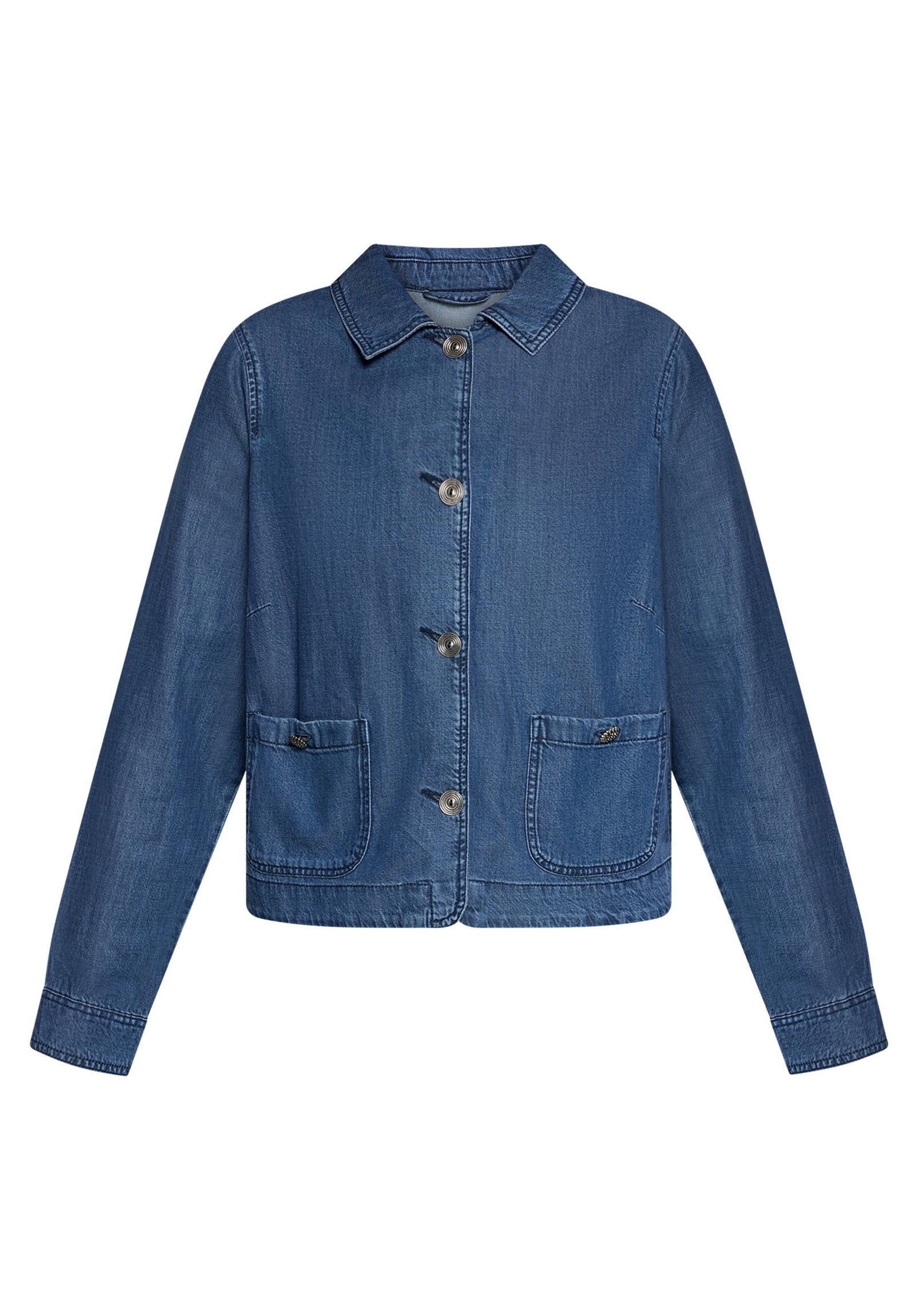 |  Blazerjacke Kurz 1/1 Arm, Middle Blue Denim | 36 | blau