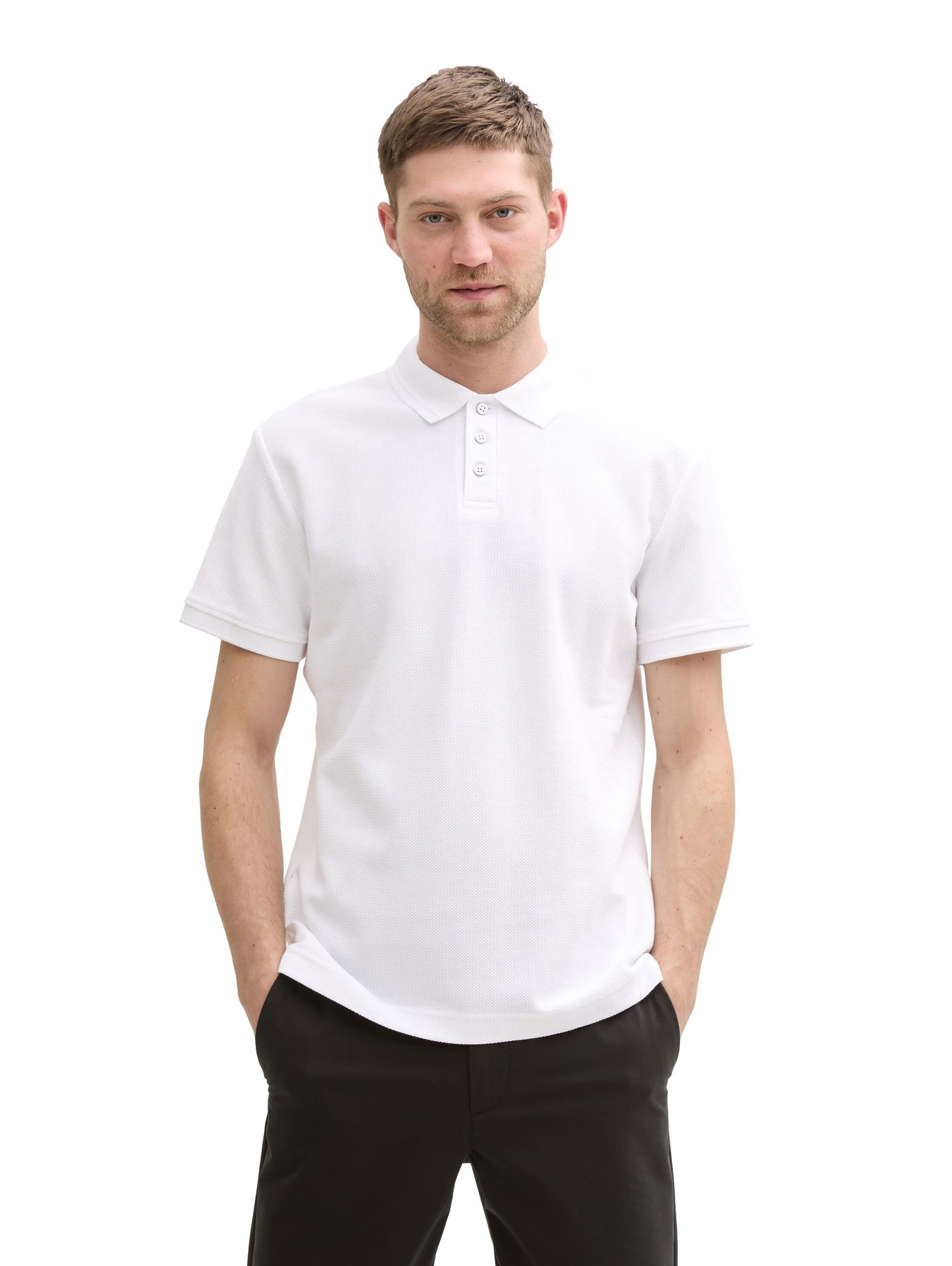  | Jersey Poloshirt aus Baumwolle | XXL | white