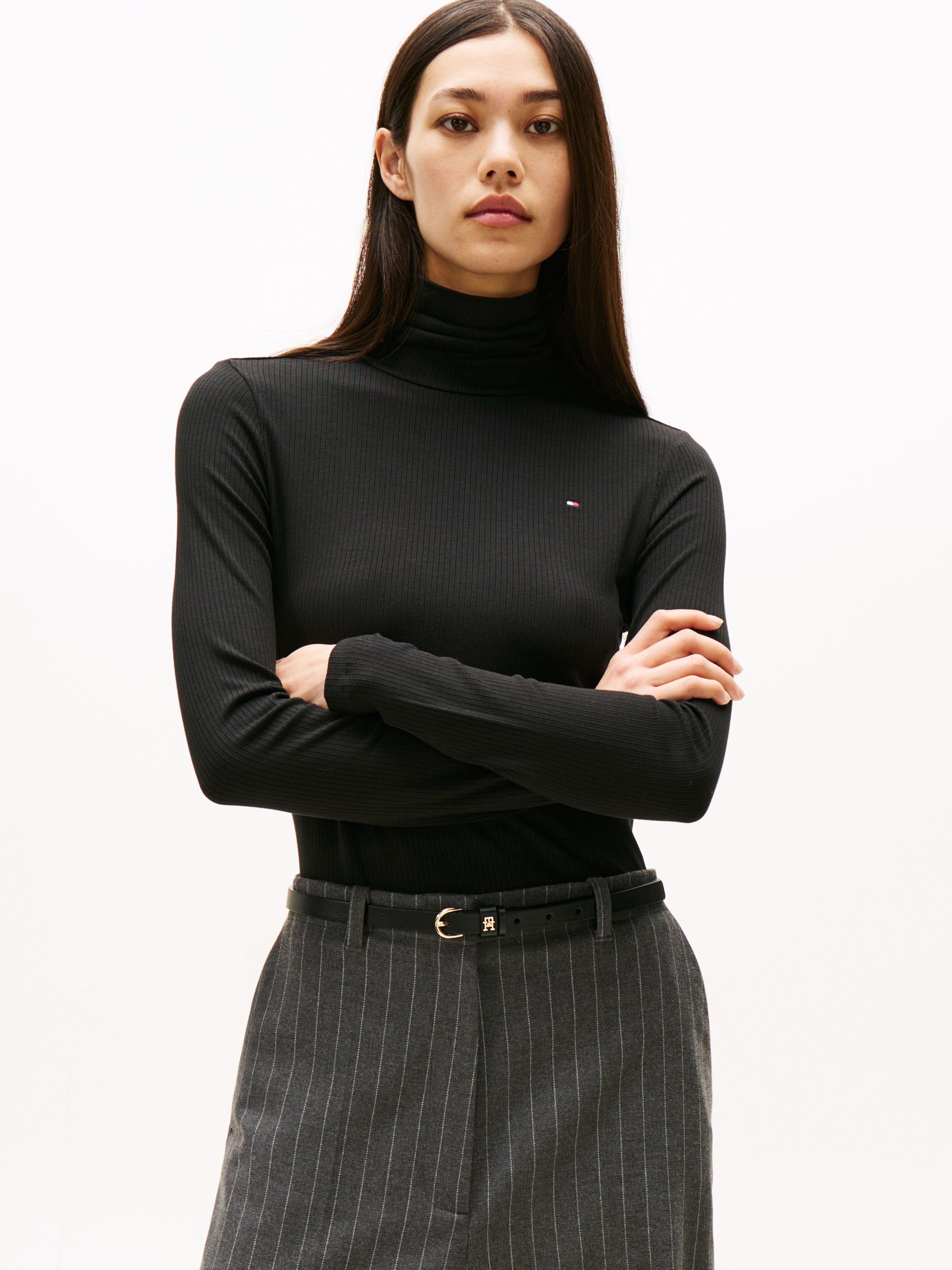 Tommy Hilfiger |  Tommy Hilfiger Slim Rollkragenpullover | XL/R | black