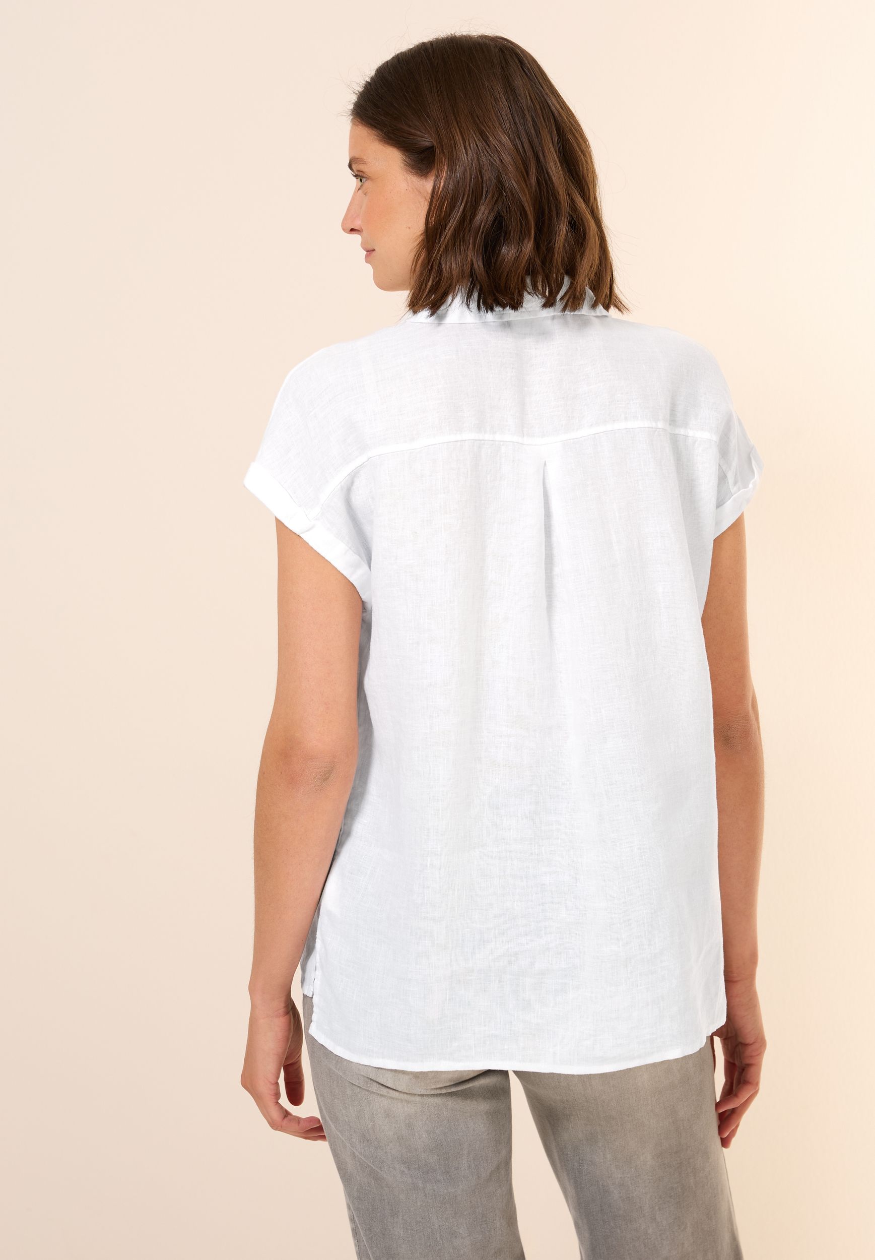 CECIL |  CECIL Bluse aus Leinen  | S | white