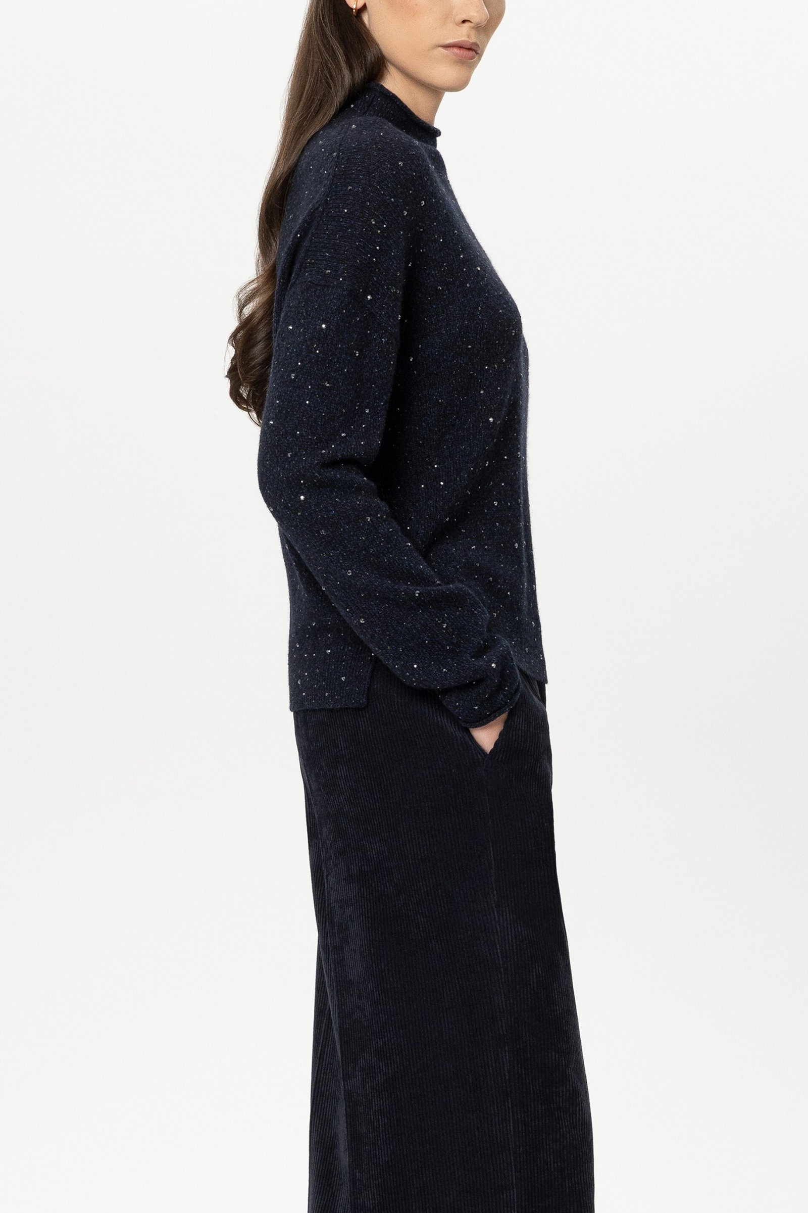 Turtleneck mit Schmucksteinen, winter navy #3