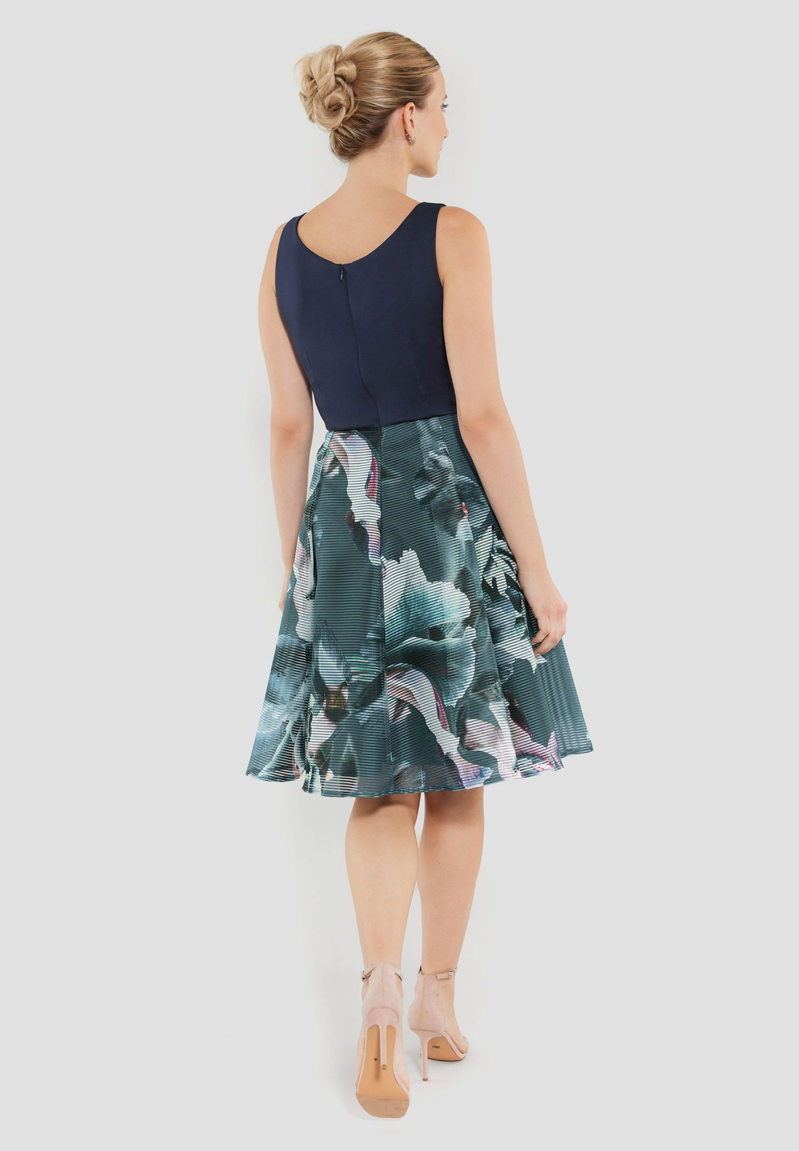 SWING |  SWING Kurzes Kleid  | 46 | faded blue / multi