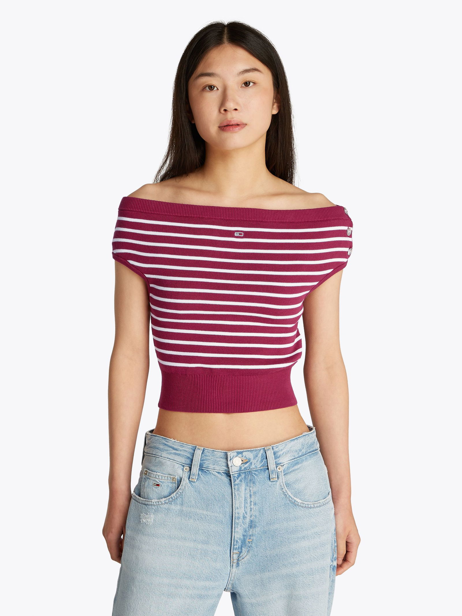 brilliant berry / stripe