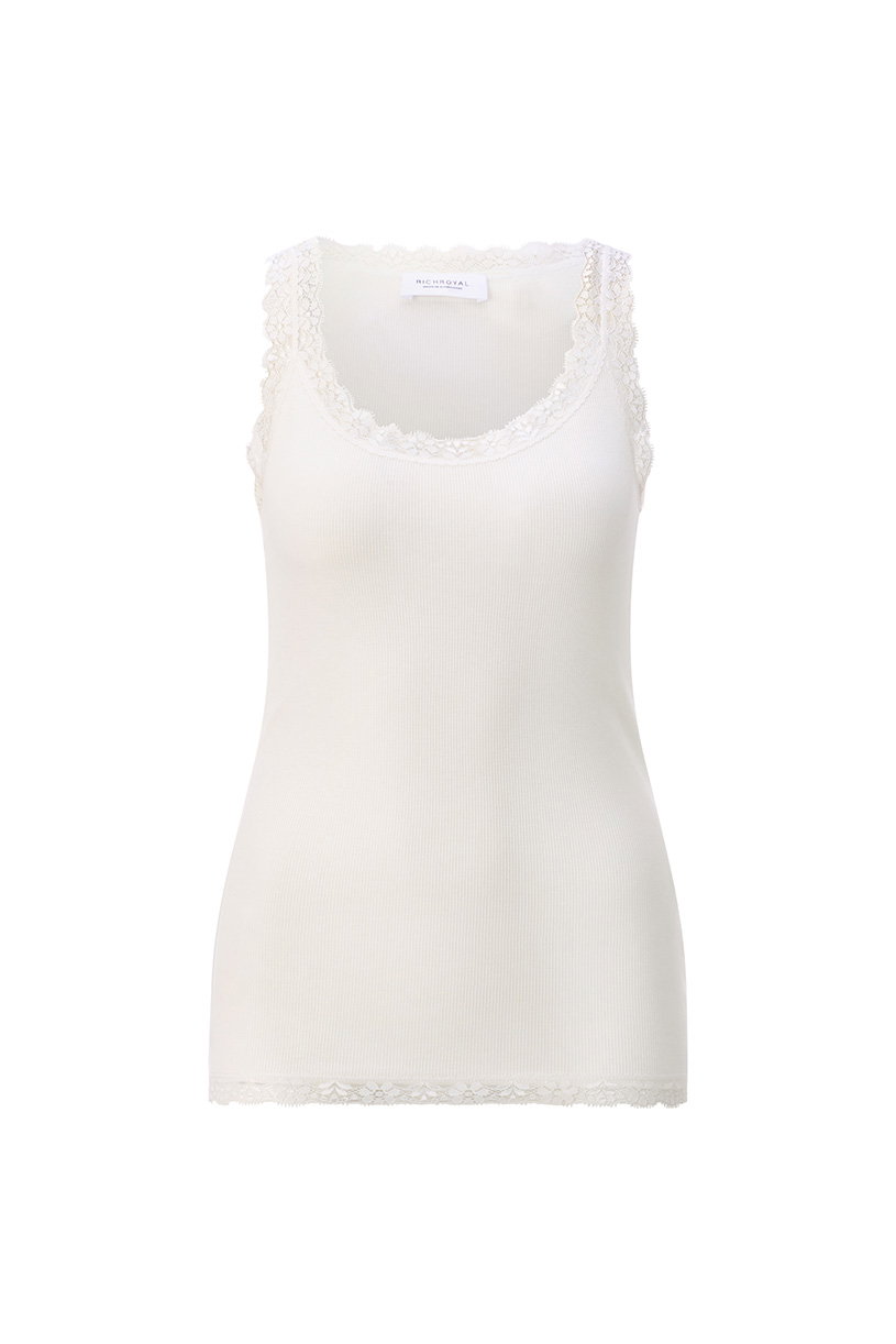 Lace Top, pearl white #1