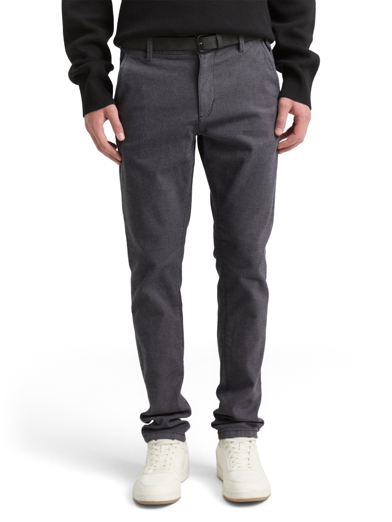 structured straight chino, anthra dobby yarn dye #2