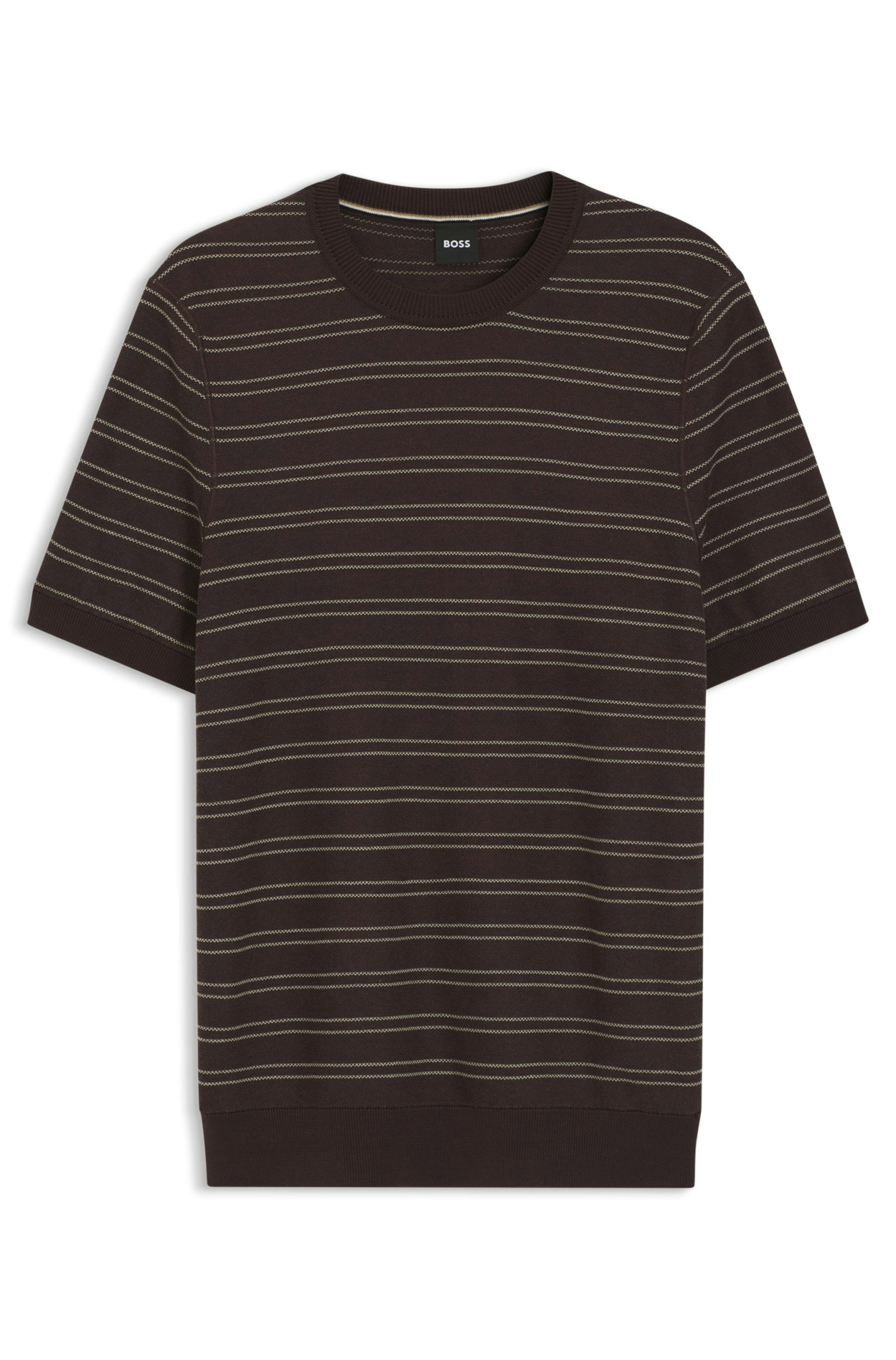 Boss Black Shirt Strickshirt H-Nalon 10278956 01, Dark Brown #1