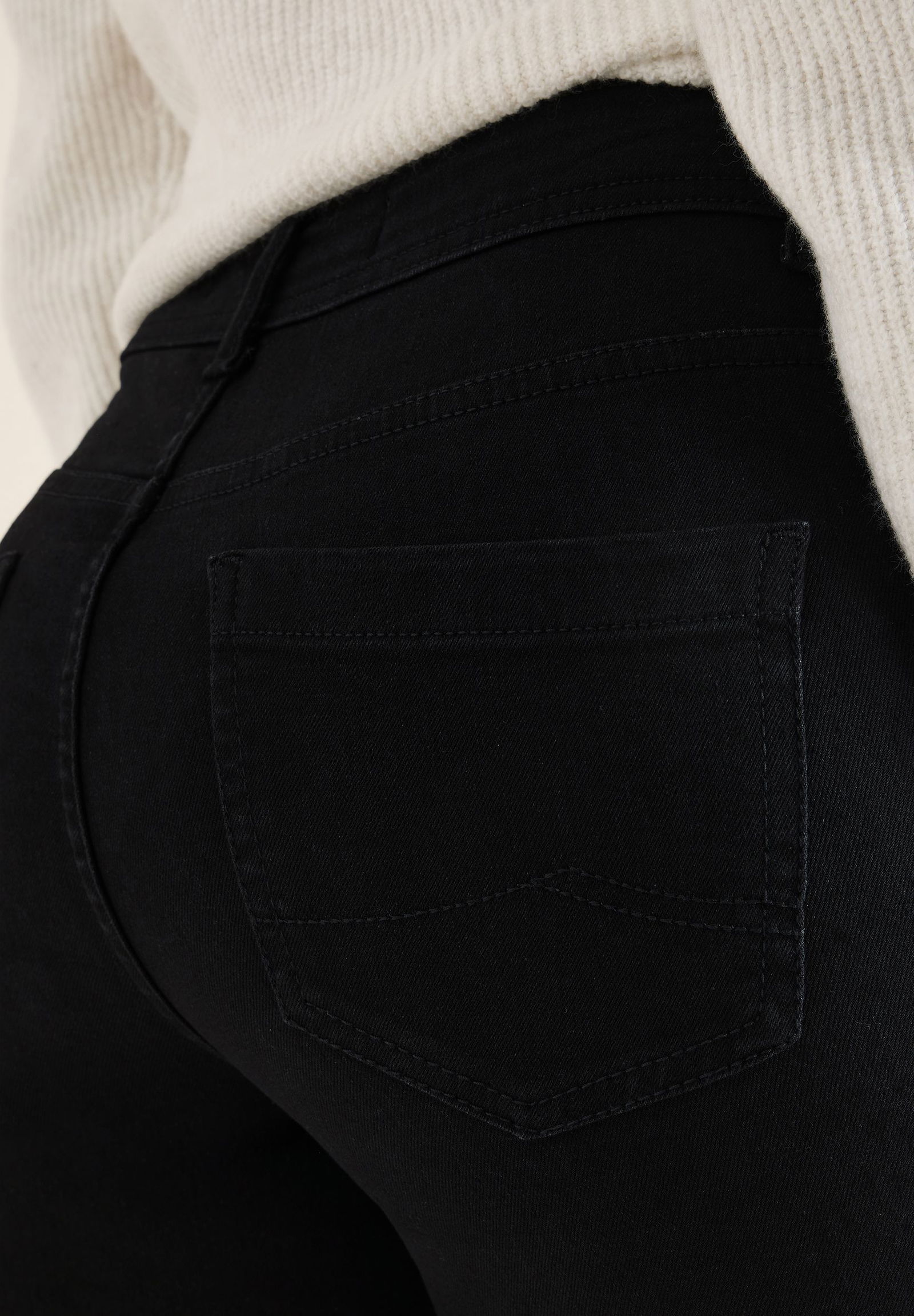 CECIL | CECIL Straight Leg Jeans | 32/32 | black
