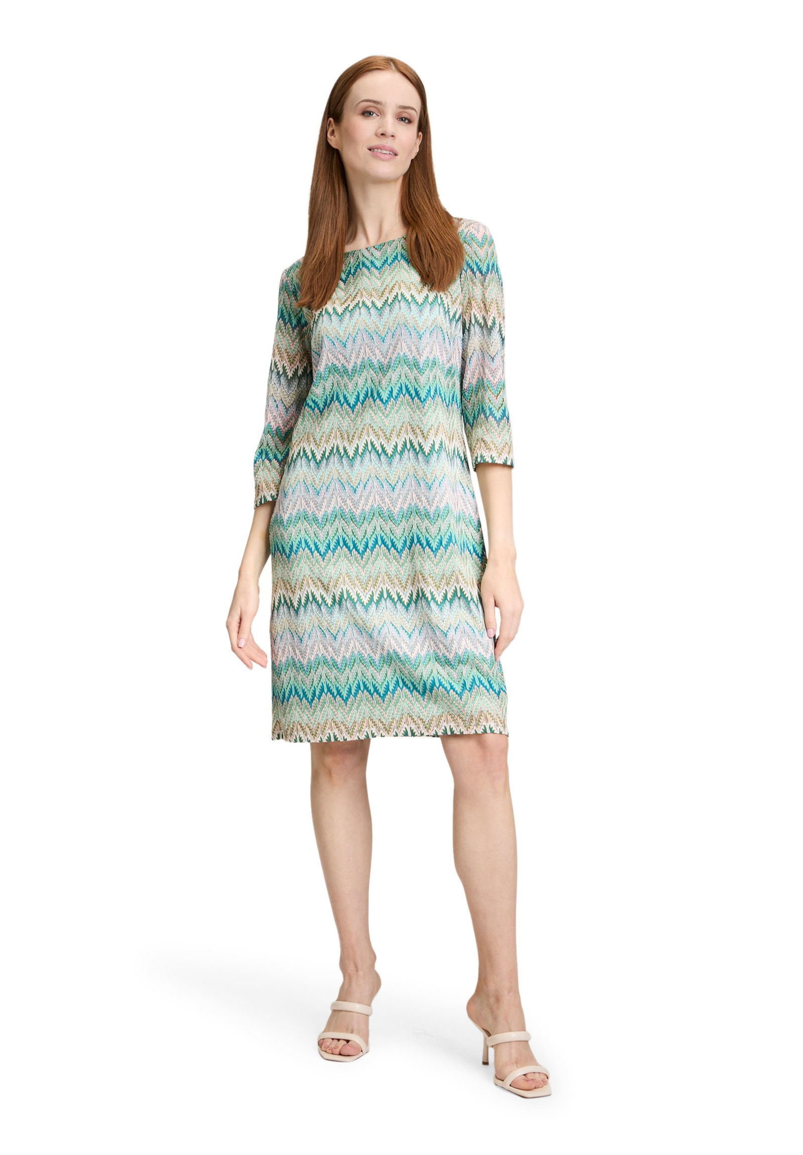 Betty Barclay |  Betty Barclay Freizeitkleid  | 46 | khaki/blau
