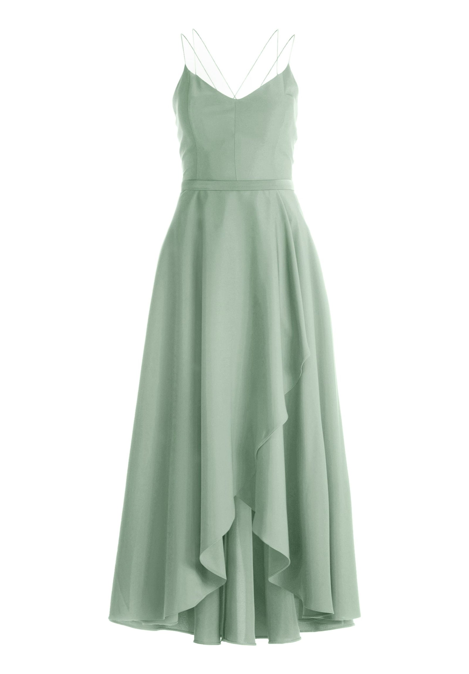 0c93f81c46d0d7d799f3e00db820e0ac VM by Vera Mont | Vera Mont Abendkleid mit Volant | 36 | rohweiß