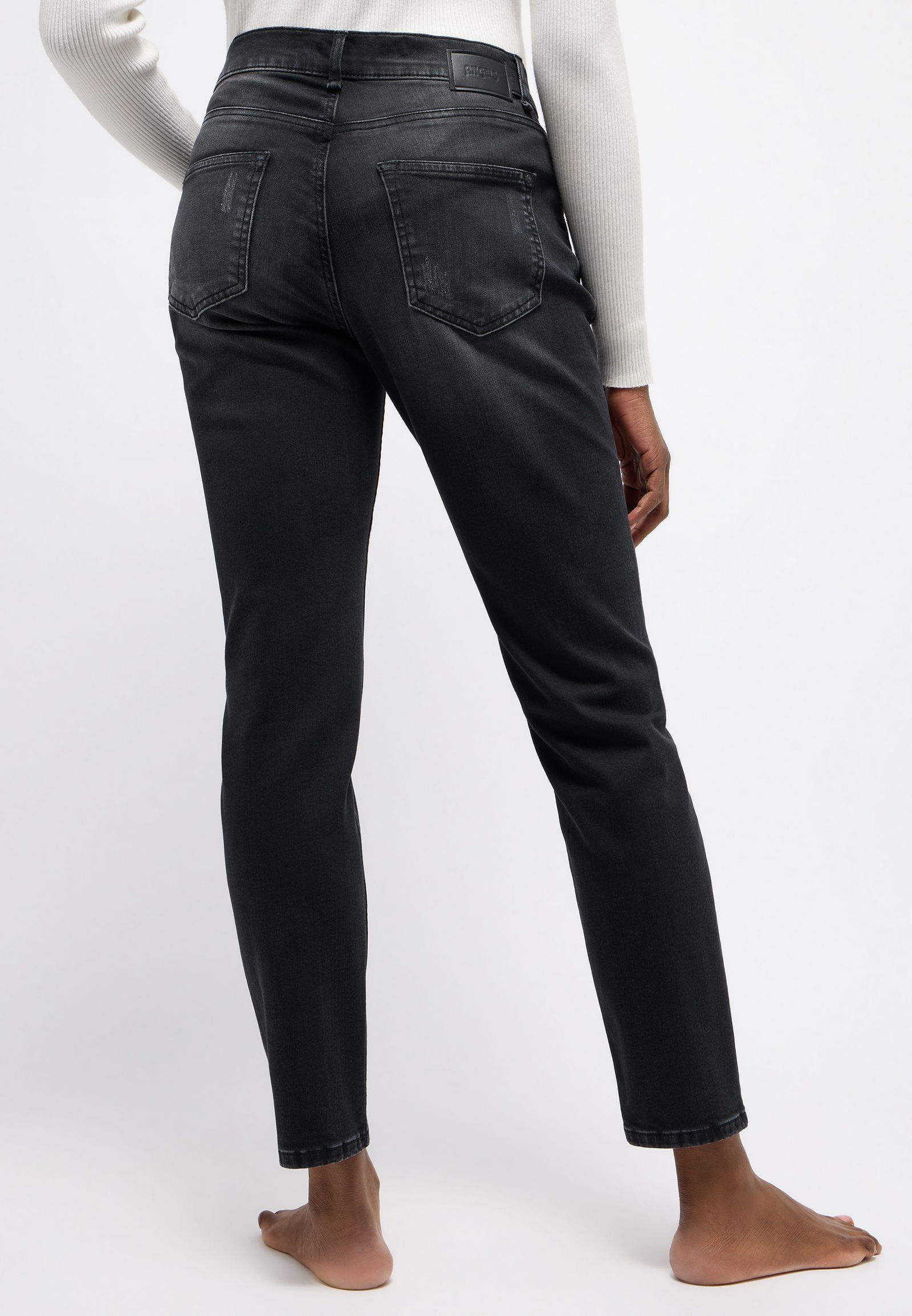 Angels | Angels Boyfriend Jeans "Sequin" | 34/30 | dark indigo destroyed