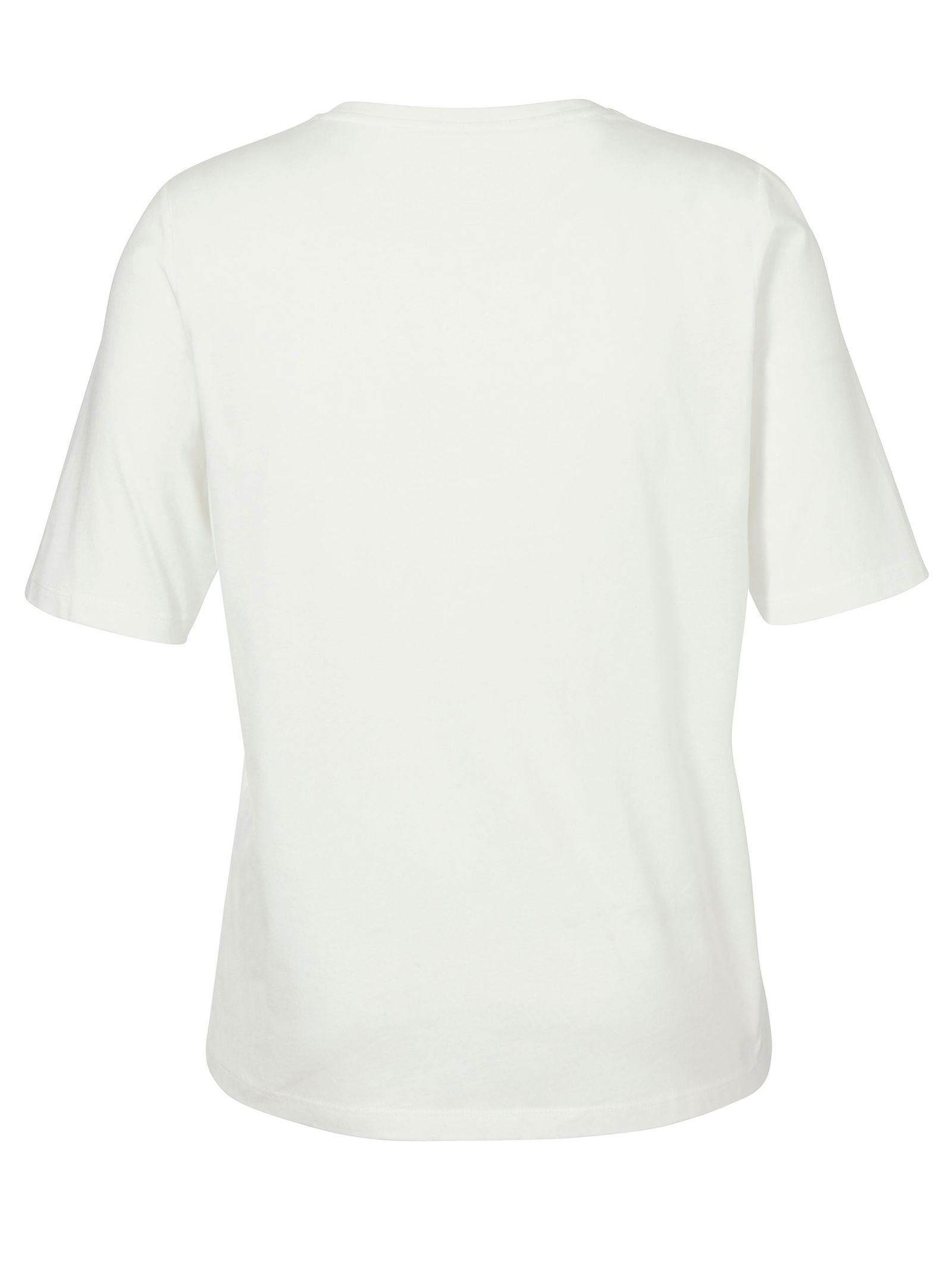 VIA APPIA DUE |  T-Shirt Rundhals 1/2 Arm Motiv Strass | 44 | ecru multicolor
