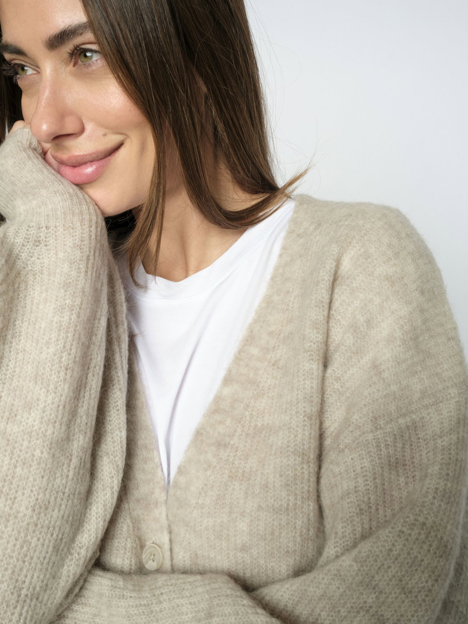 Mos Mosh |  Mos Mosh Strickcardigan "Thora" | XL | ecru