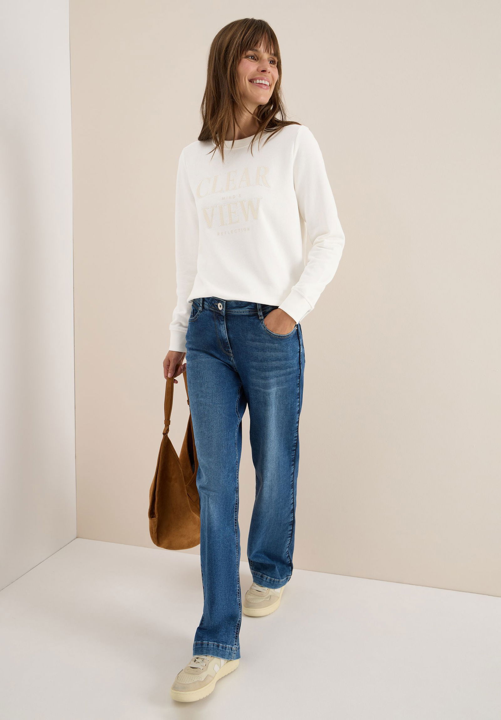 CECIL | CECIL Sweatshirt | XXL | vanilla white