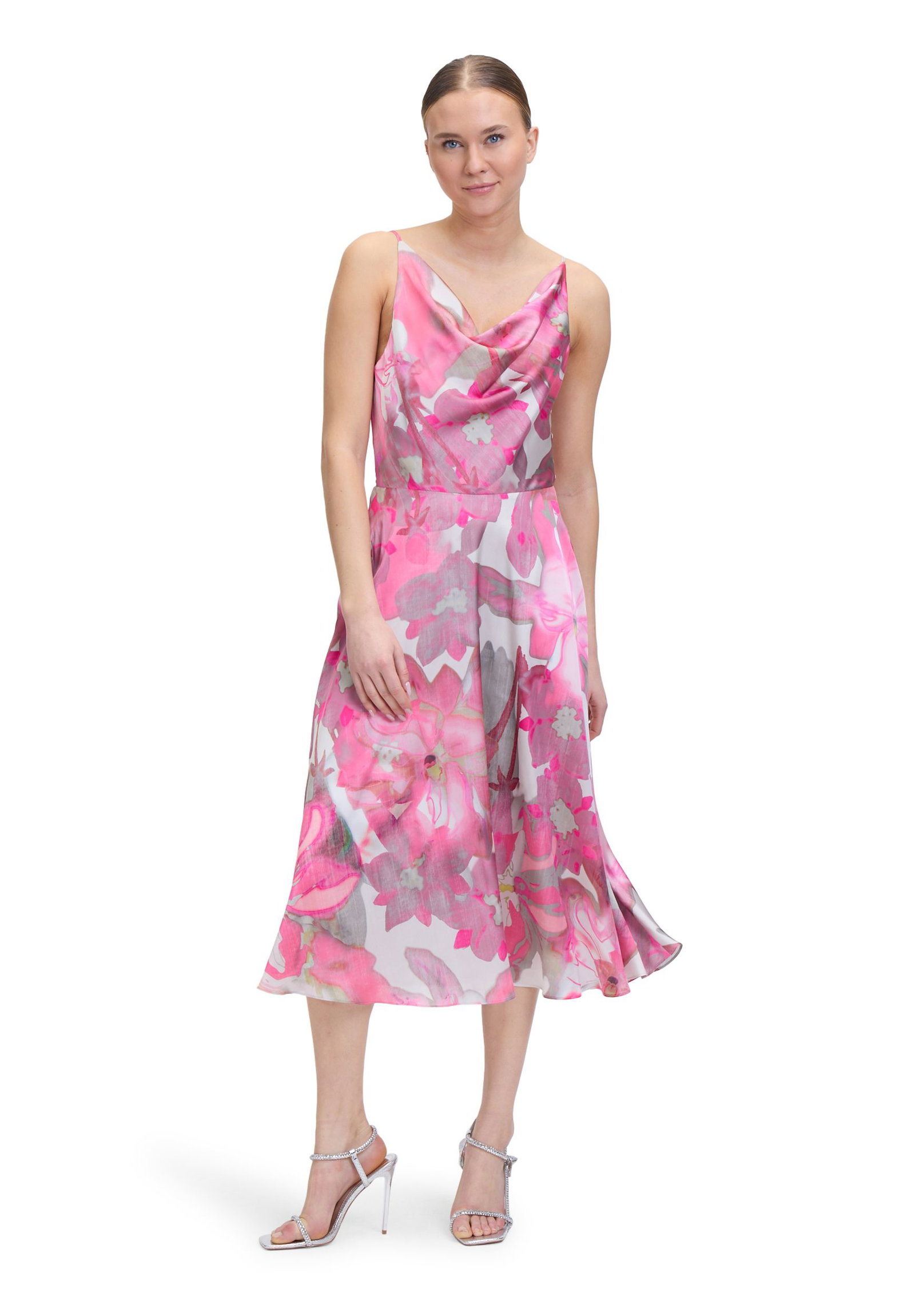 282eb279463b06f22eaad986fb73045a V by Vera Mont | V by Vera Mont Kurzes Kleid | 38 | cream/pink