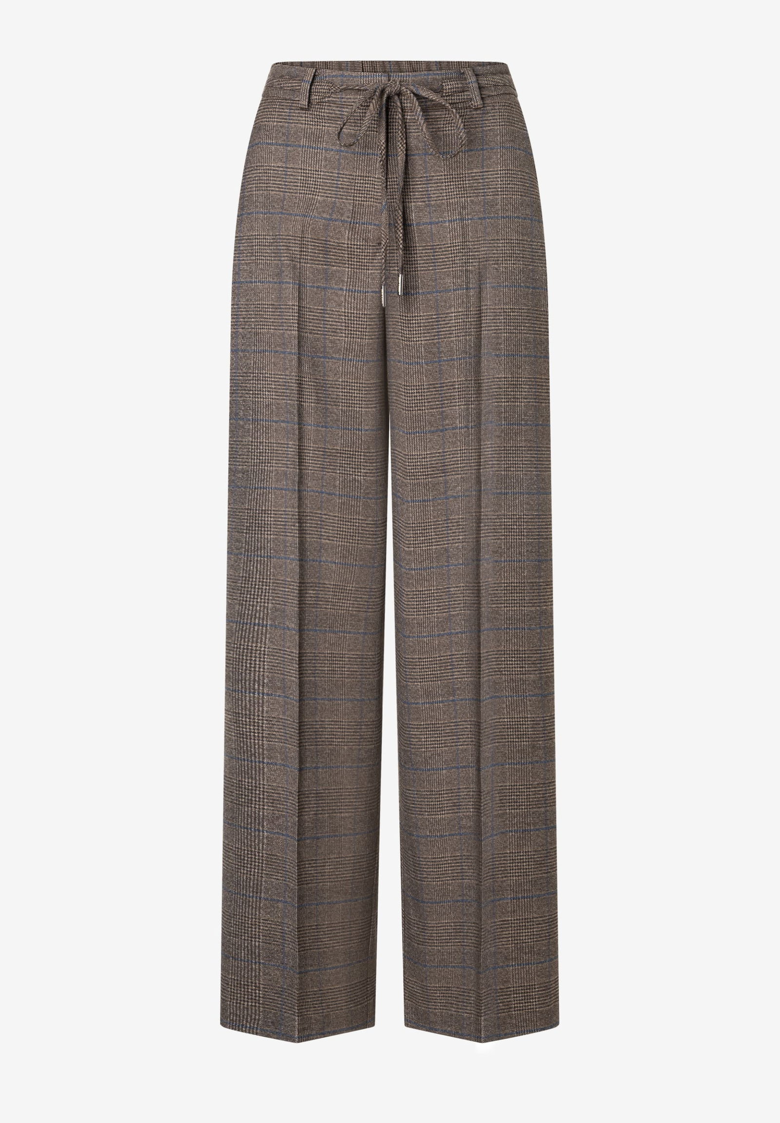 Glencheck Wide Leg Pants, melange check #1