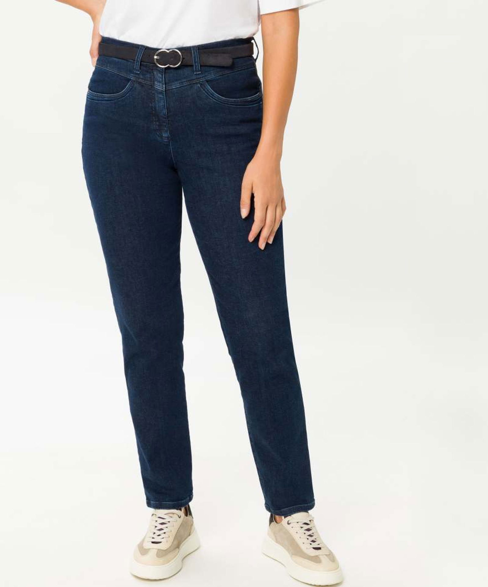 Raphaela by Brax | Five-Pocket-Jeans in Dynamic-Qualität "Style Caren New" | 48 | navy