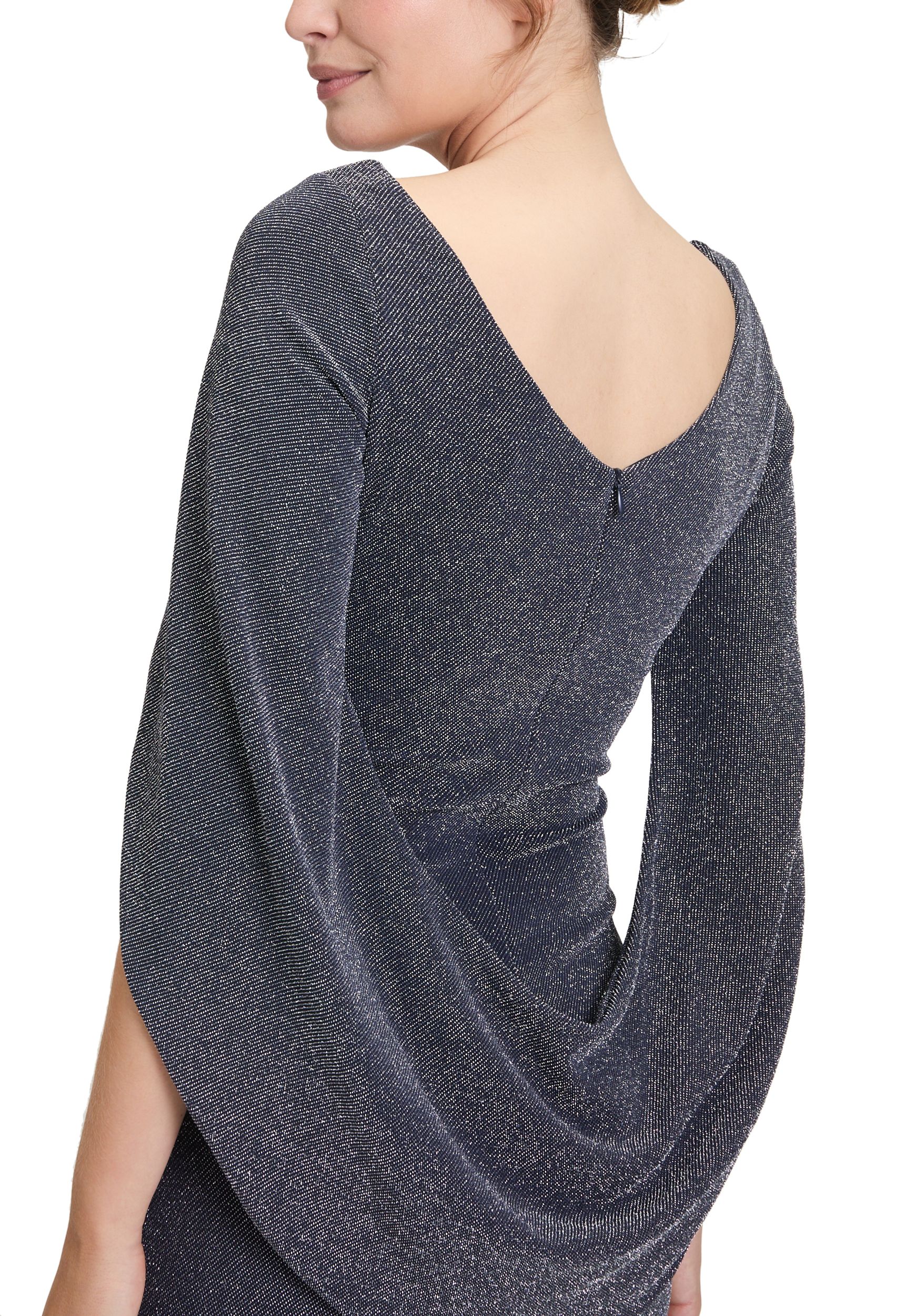 Vera Mont |  Vera Mont Kurzes Kleid  | 42 | dkl.blau silber