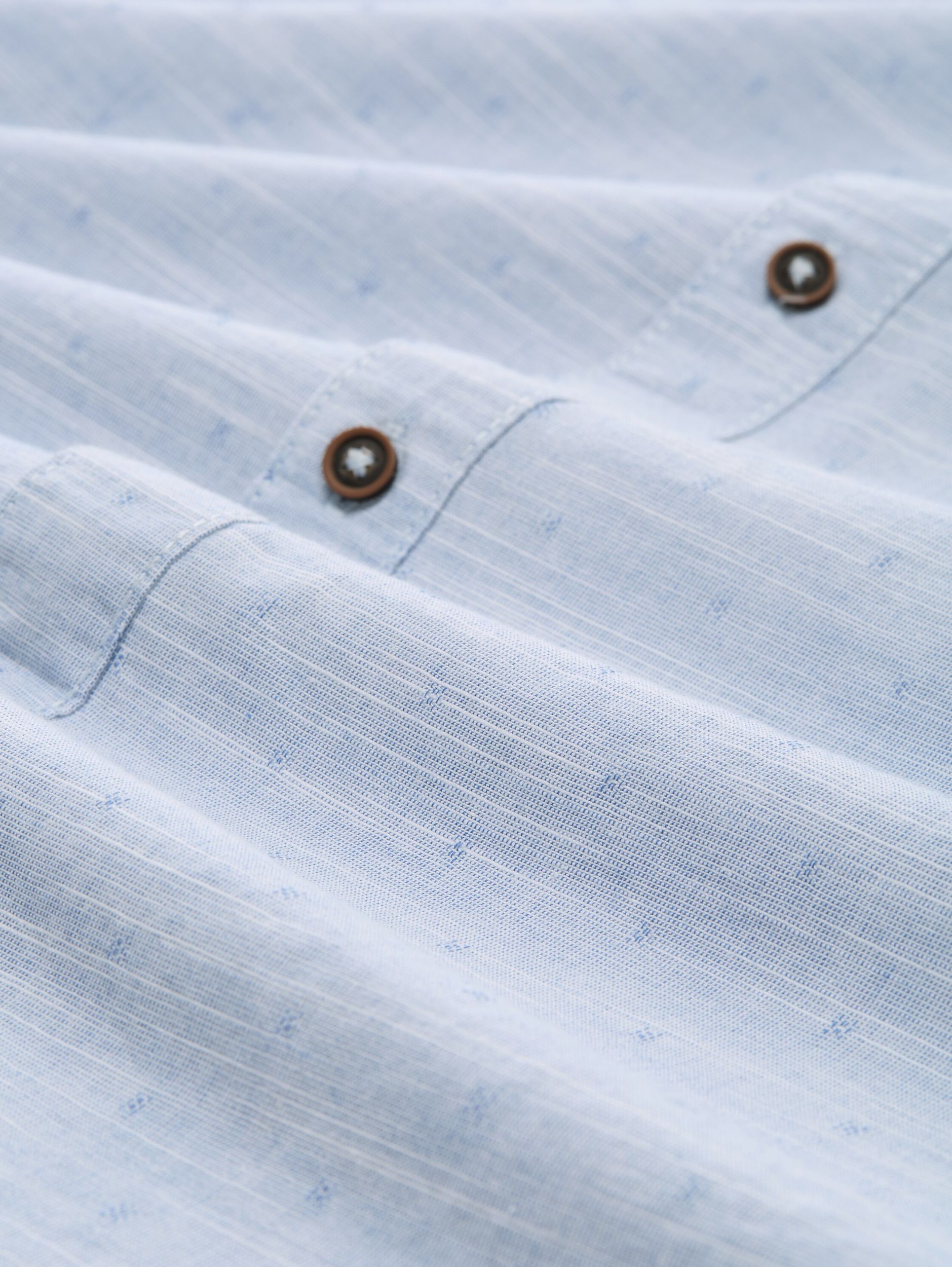 Tom Tailor |  Tom Tailor Hemd Slim Fit  | XL | white blue fil a fil dobby