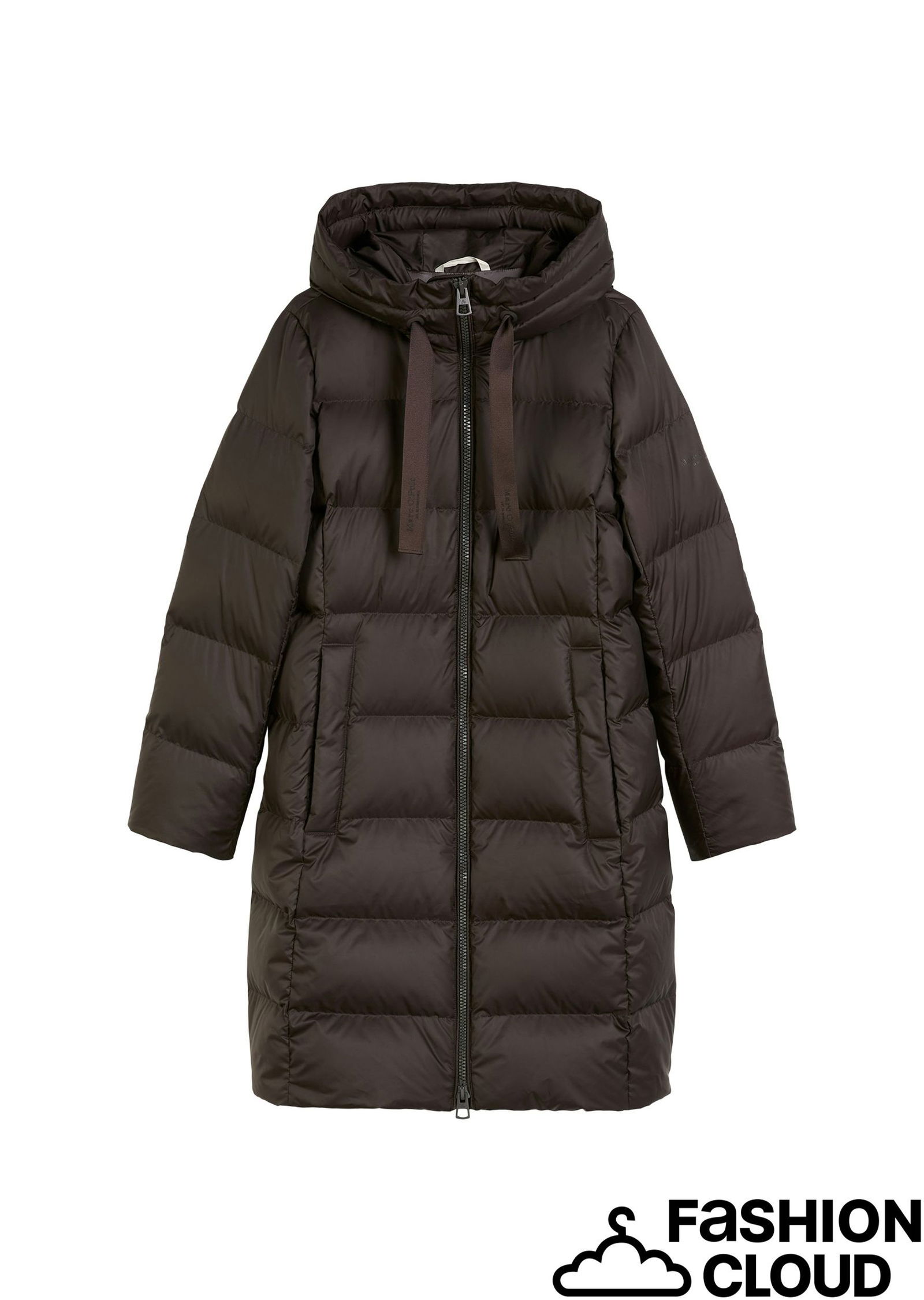 8a61e8812d112eb1acf97ee0f88bc0fc |  Coat, down filled, with hood, welt, dark coffee | 44