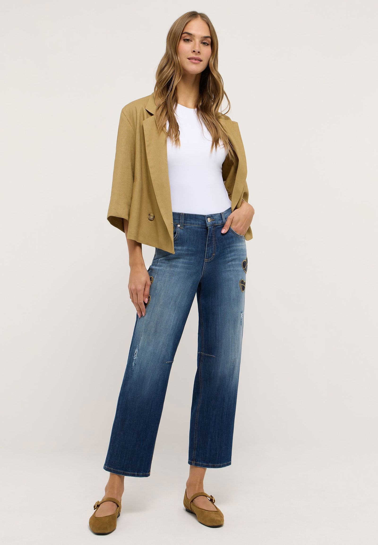 Angels |  Angels Boyfriend Jeans  | 36/28 | mid blue used destroyed