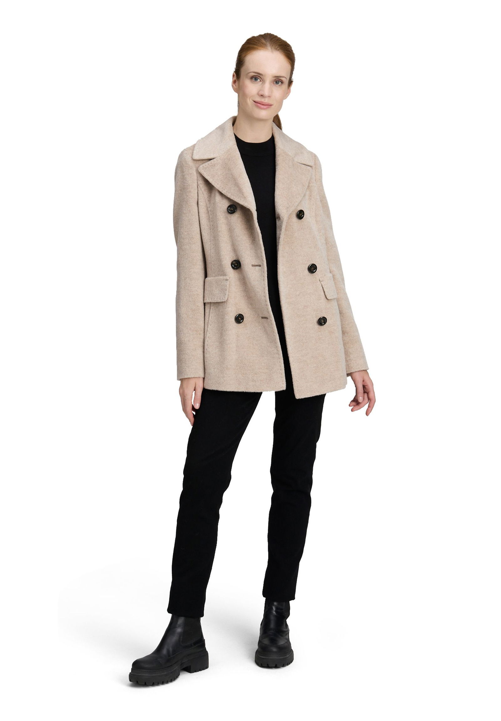 Saint Jacques | Saint Jacques Wolljacke | 40 | beige melange