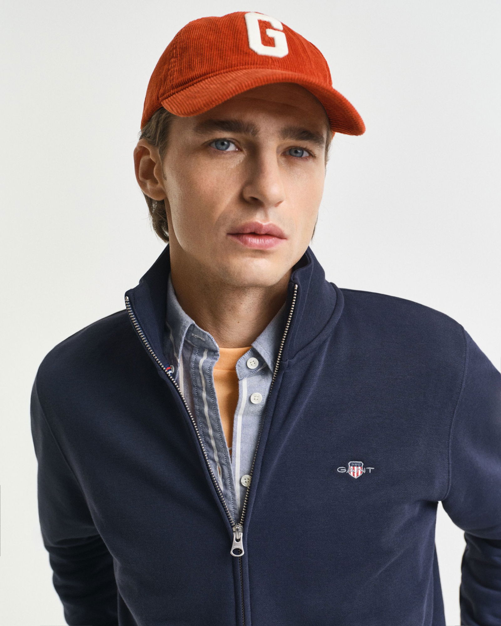 Gant |  Gant Sweatjacke "Shield" | M | grey melange