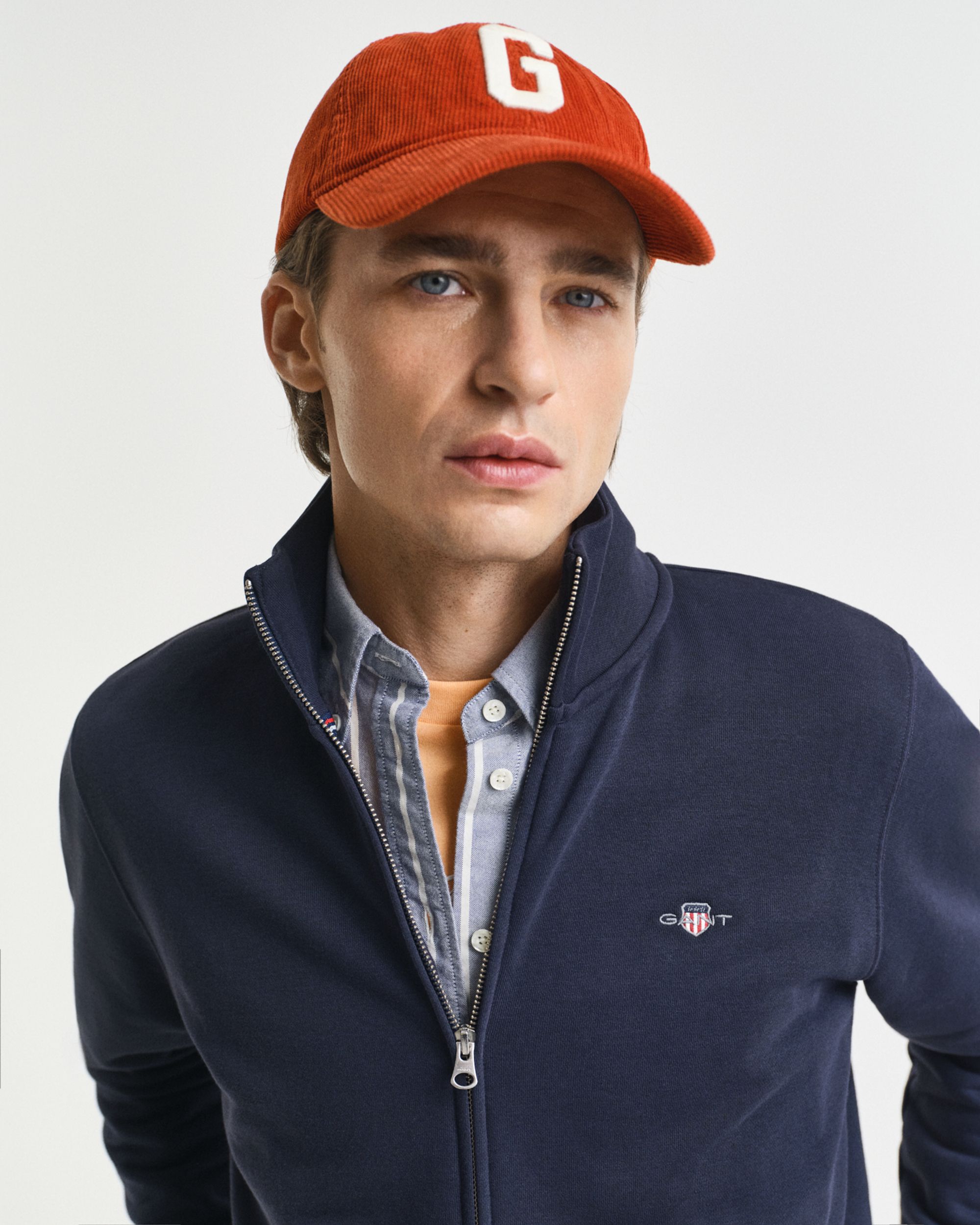 Gant |  Gant Sweatjacke "Shield" | M | grey melange