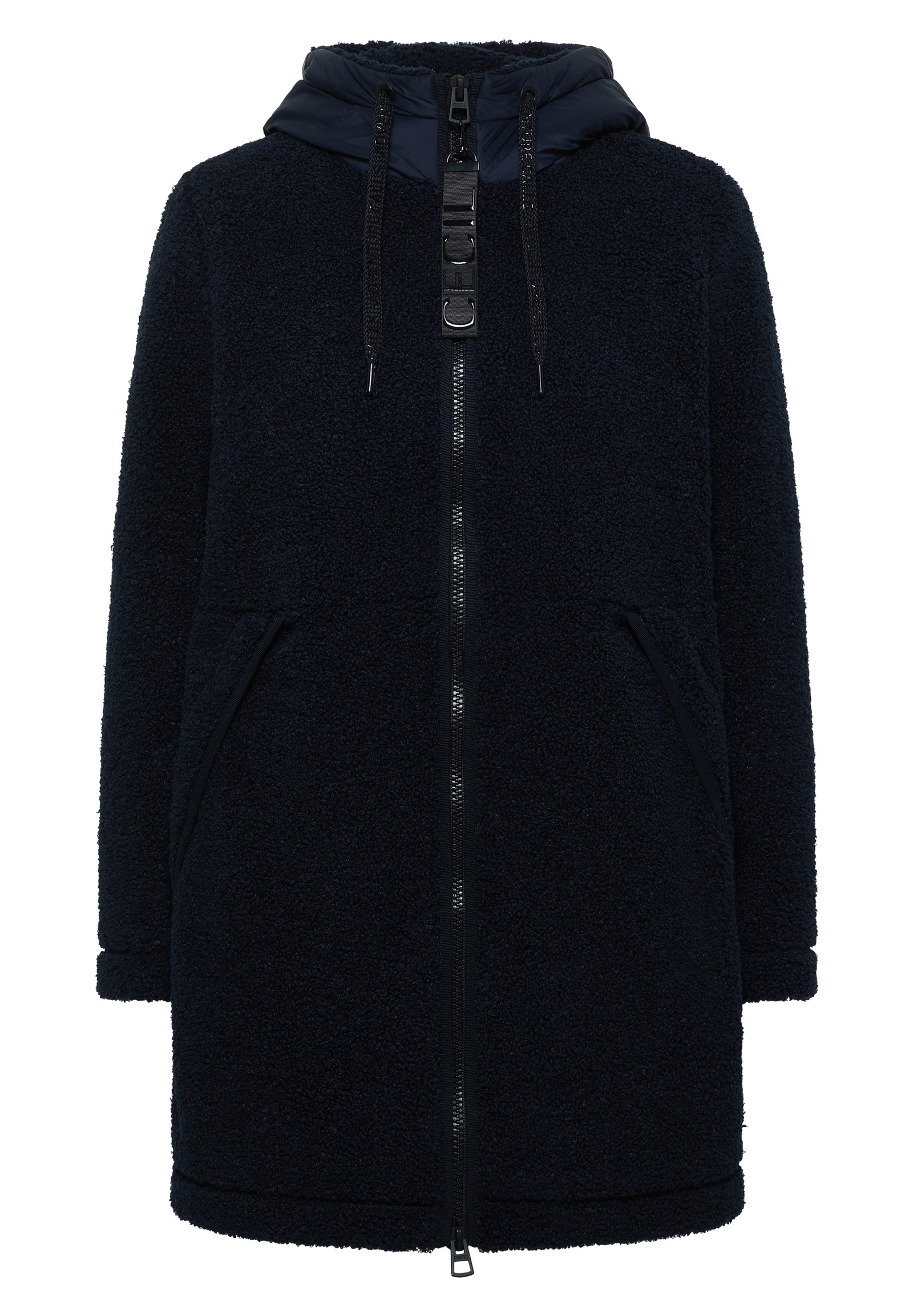 TOS Teddy Matmix Coat, dark navy blue #1