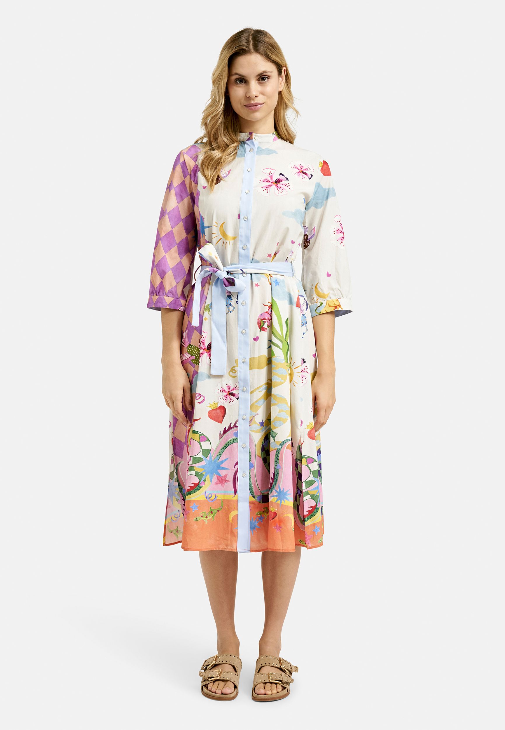  |  CRAZY DRESS, LAVENDER PRINT | M | lavender print