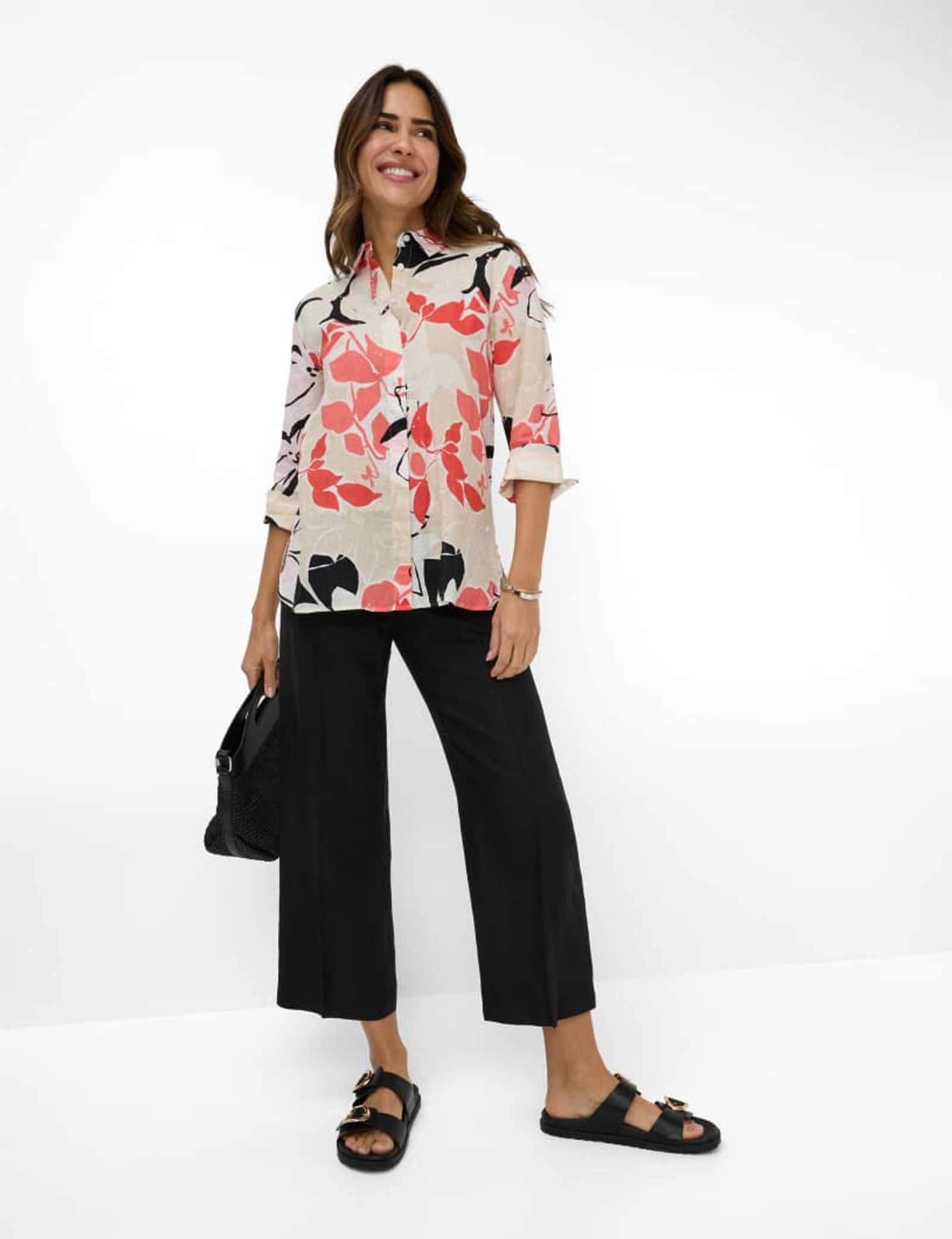 Brax |  Brax Bluse aus Leinen Style "Vicki" | 46 | fire