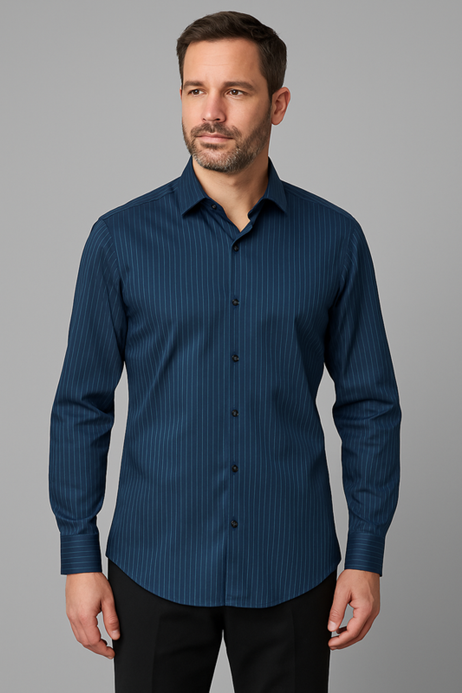 BOSS Black |  BOSS Black Hemd Modern Fit  | 40 | dark blue
