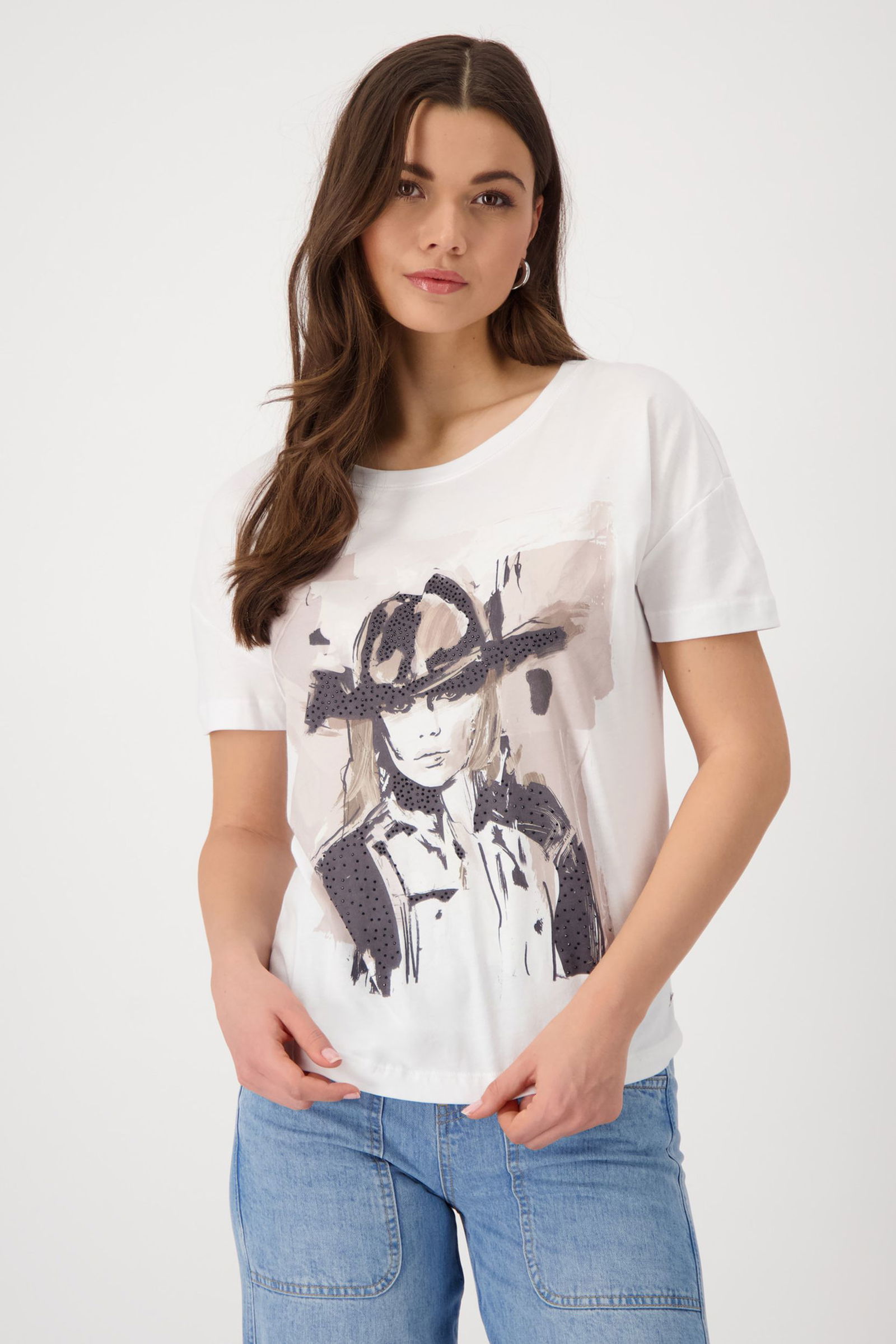 2dcd87b892aae92829b20ace87f854aa Monari |  T-Shirt, cream | 36