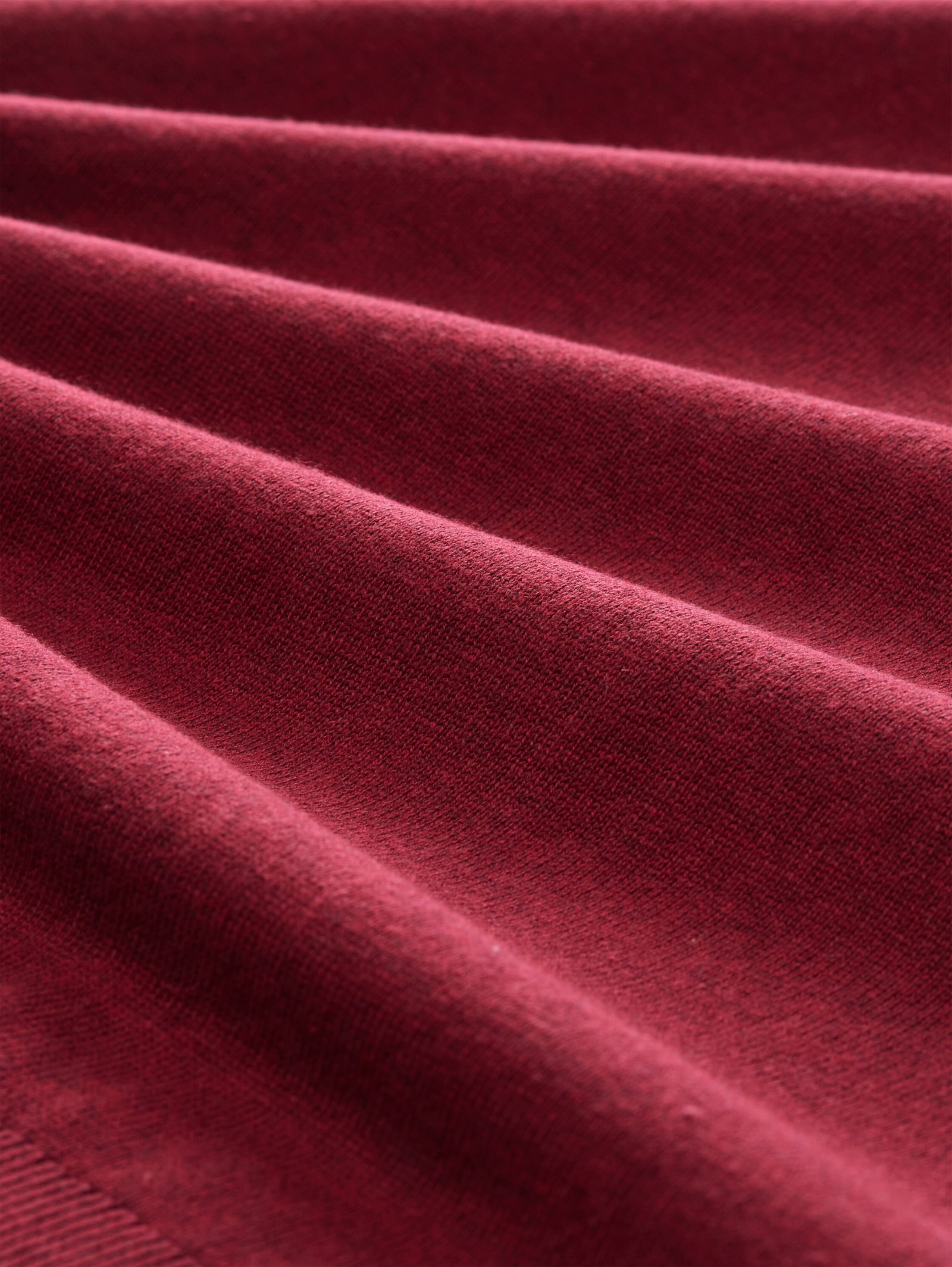 basic crewneck knit, carlet red melange #2