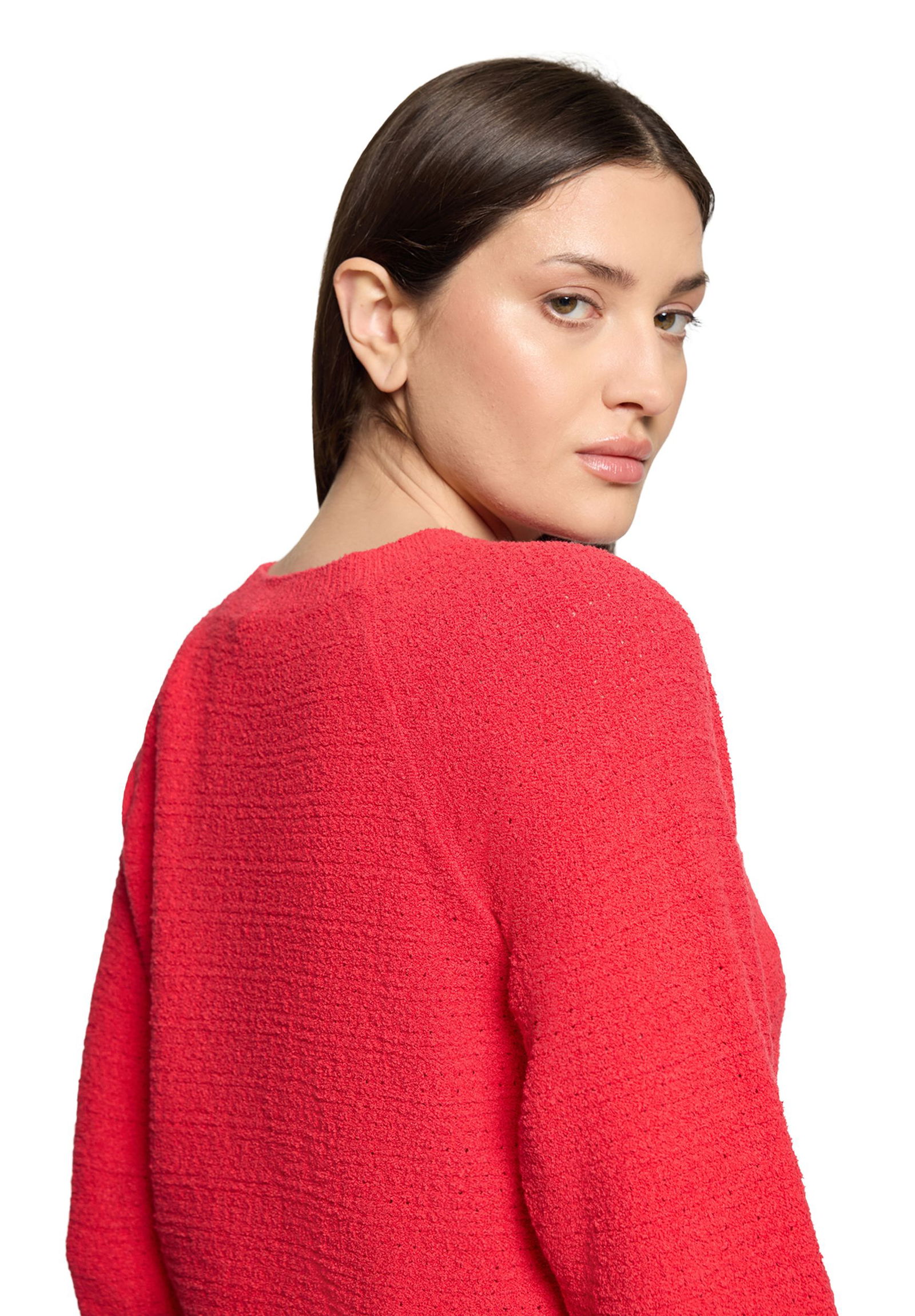 |  Strickpullover Kurz 3/4 Arm, Lollipop Red | 36