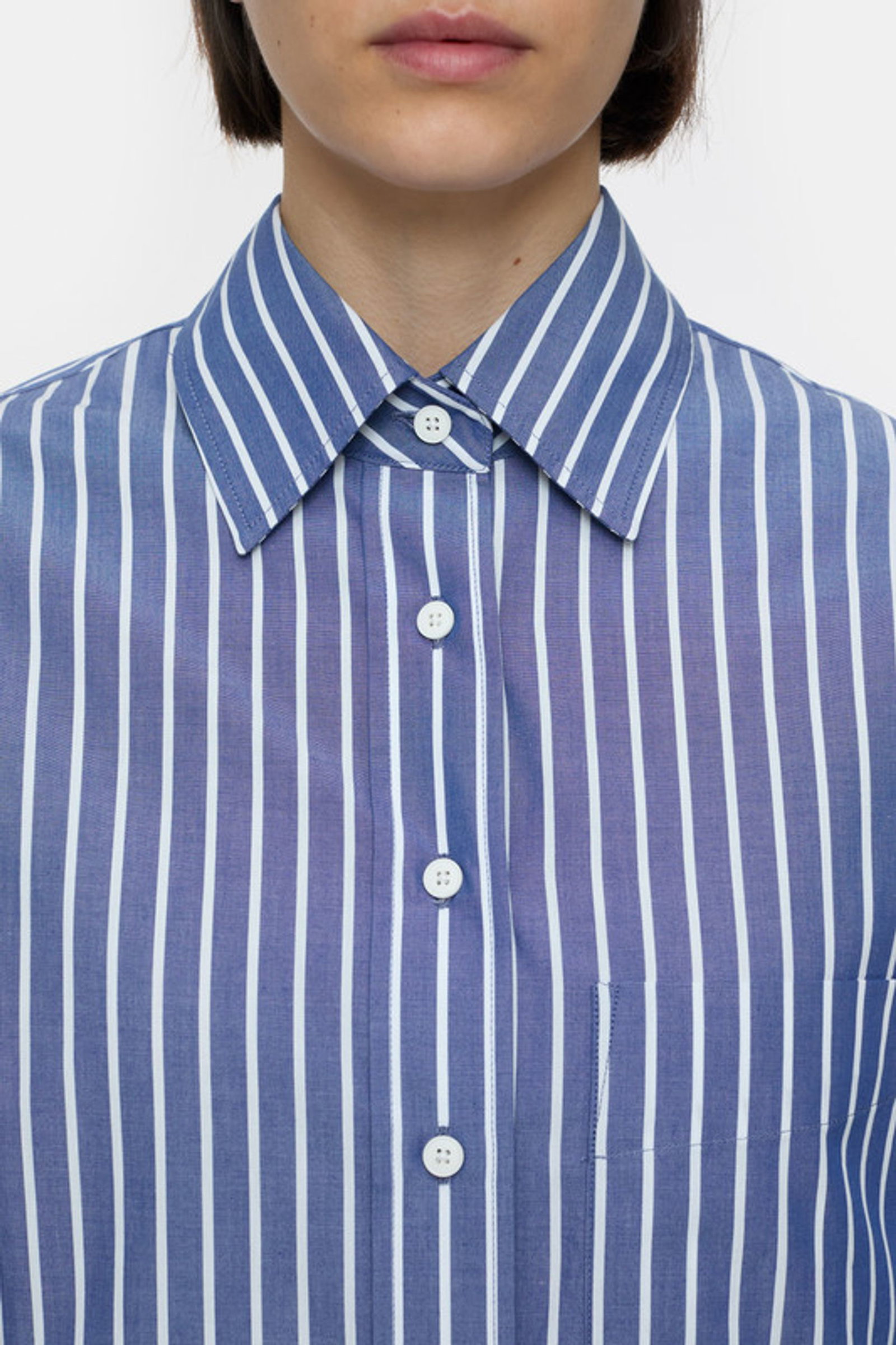 Closed |  Closed cropped gestreifte Hemdbluse | M | 1345_529