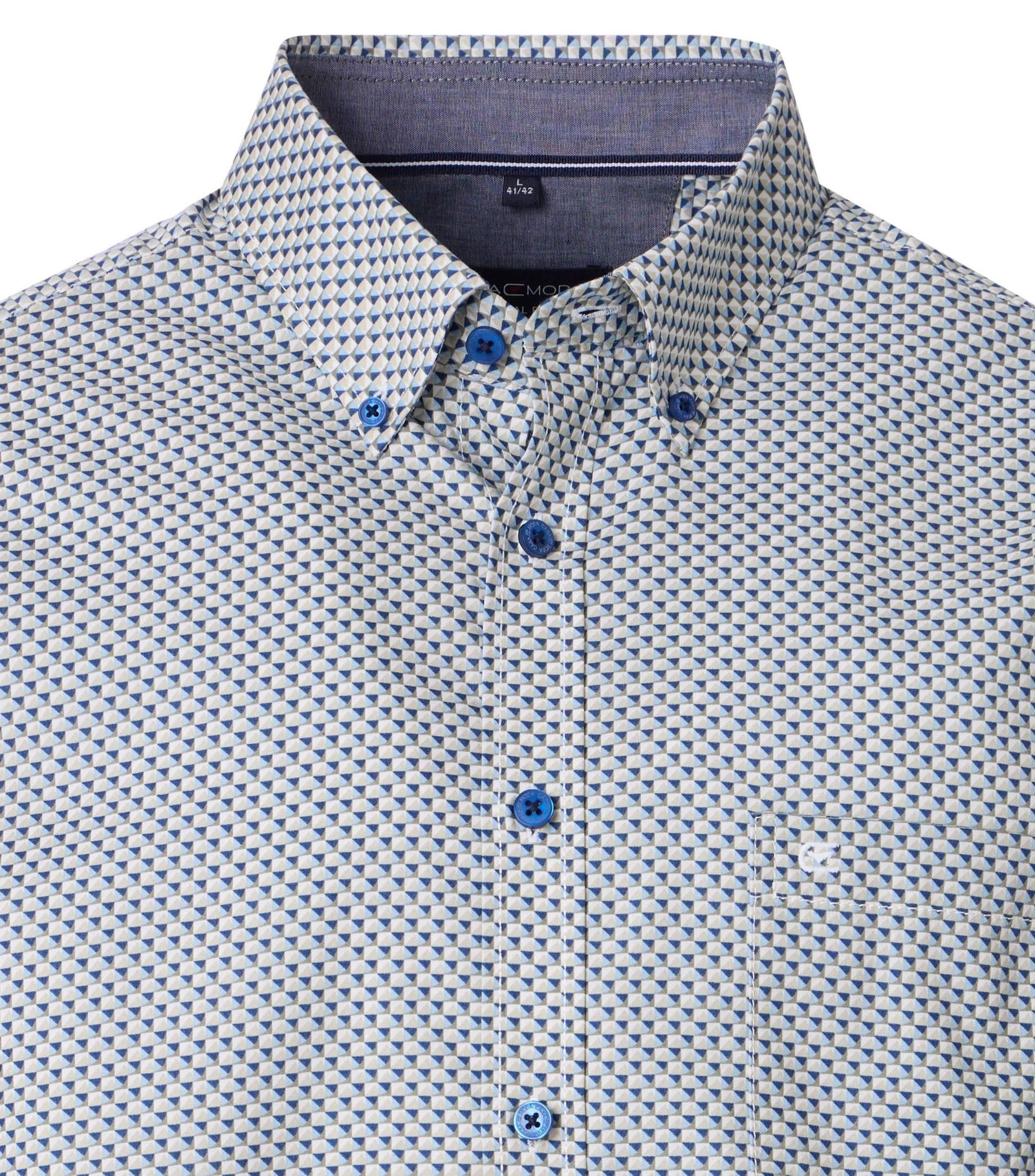  |  B.D. Casual Fit 1/2 Arm, 102 blau | M | blau