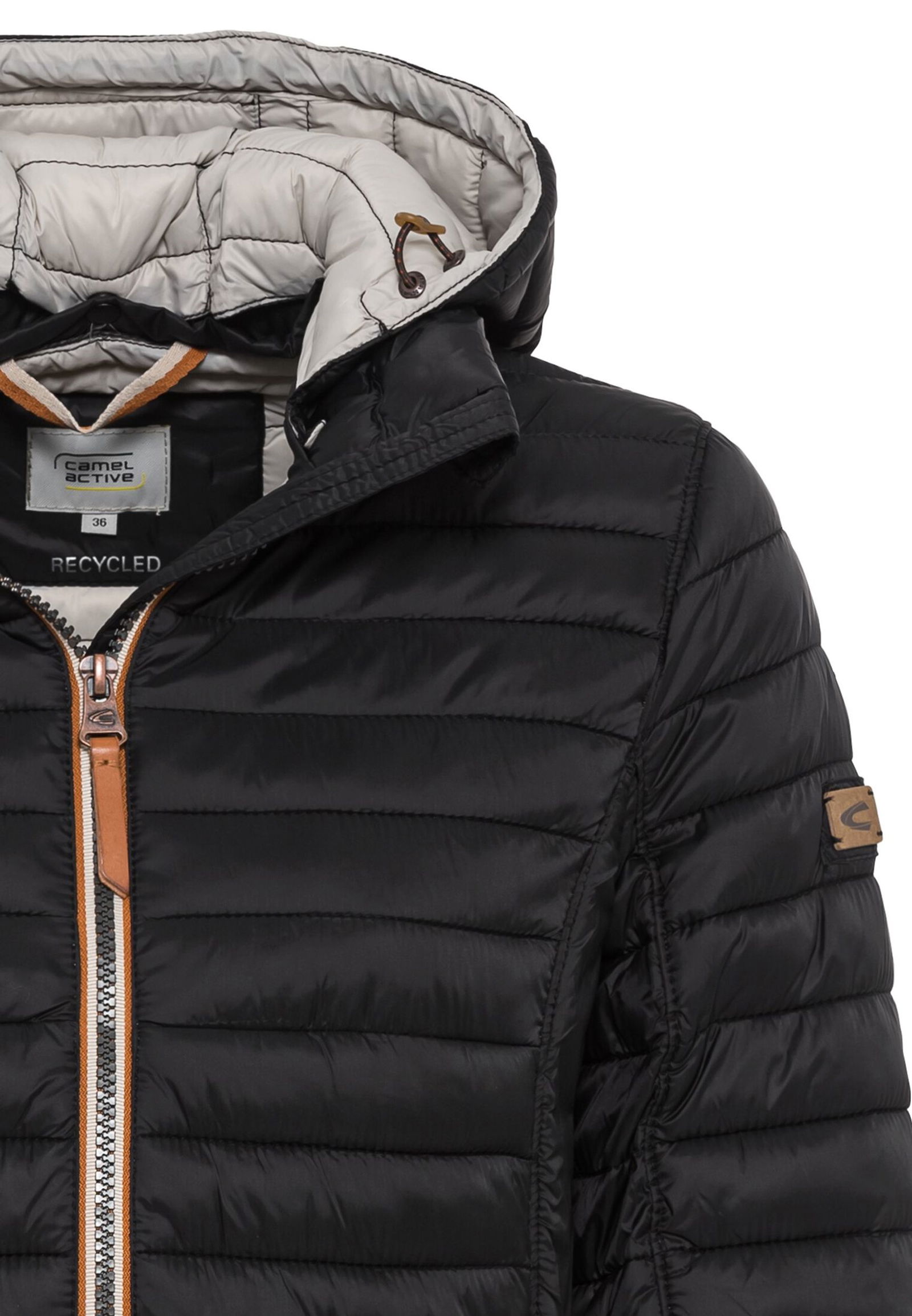 Camel Active |  Leicht wattierte Steppjacke aus recyeltem Polyamid | 44 | black