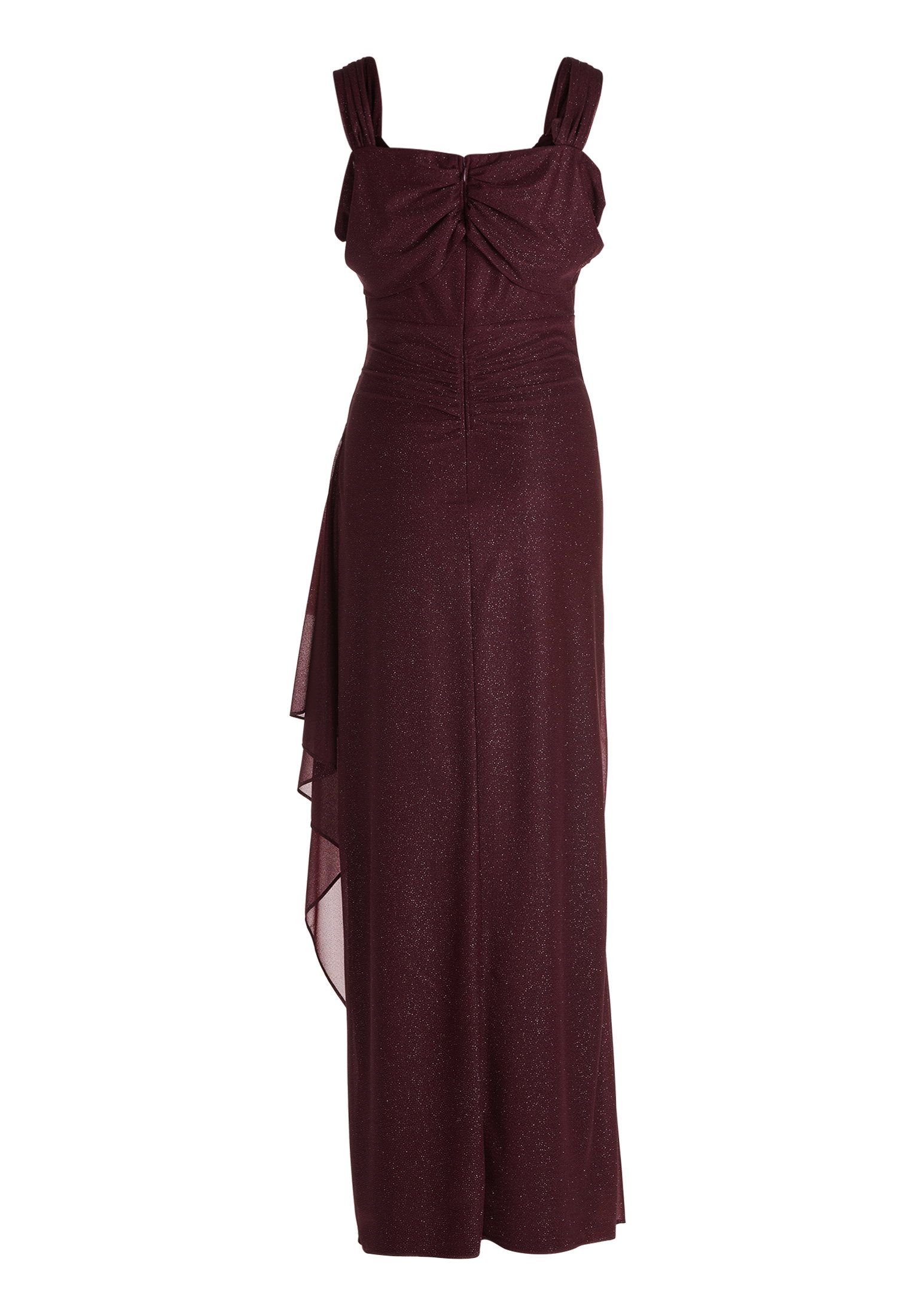 Kleid Lang 1/2 Arm, Grey/Dark Red #2