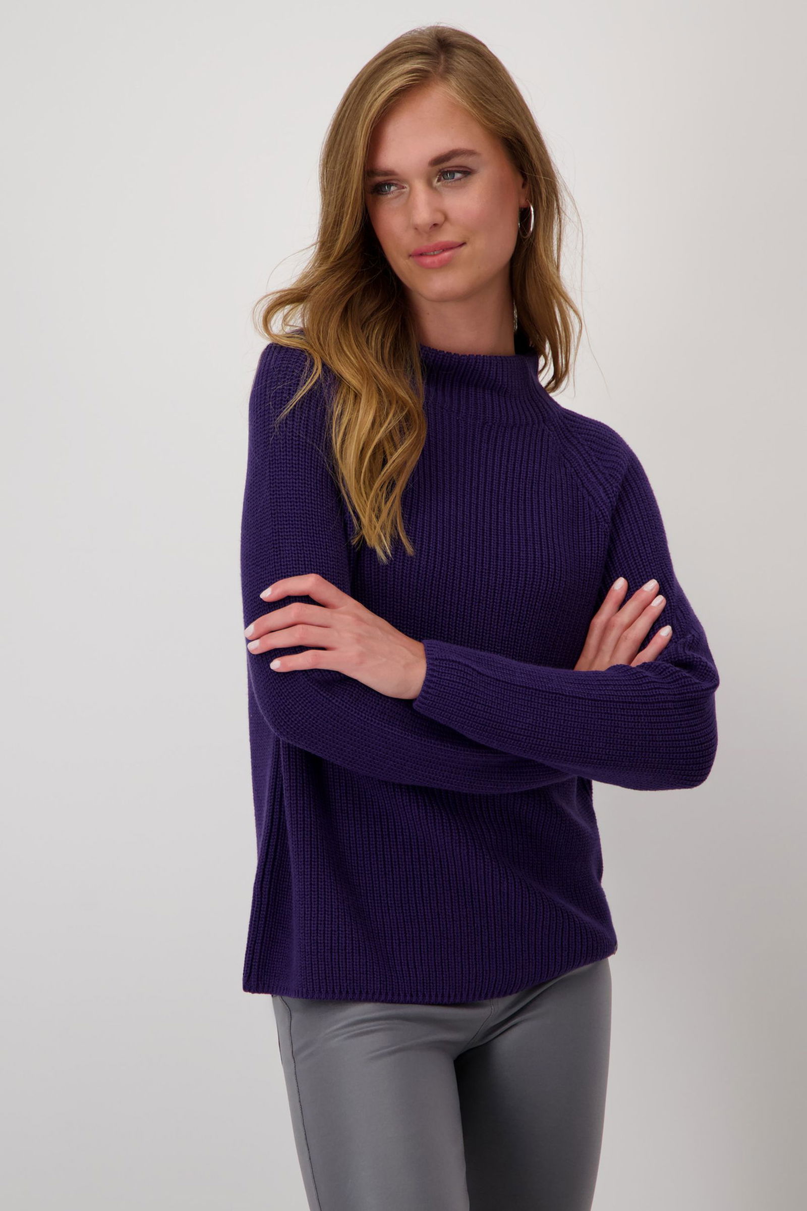 Monari |  Pullover, deep red | 44 | dark purple