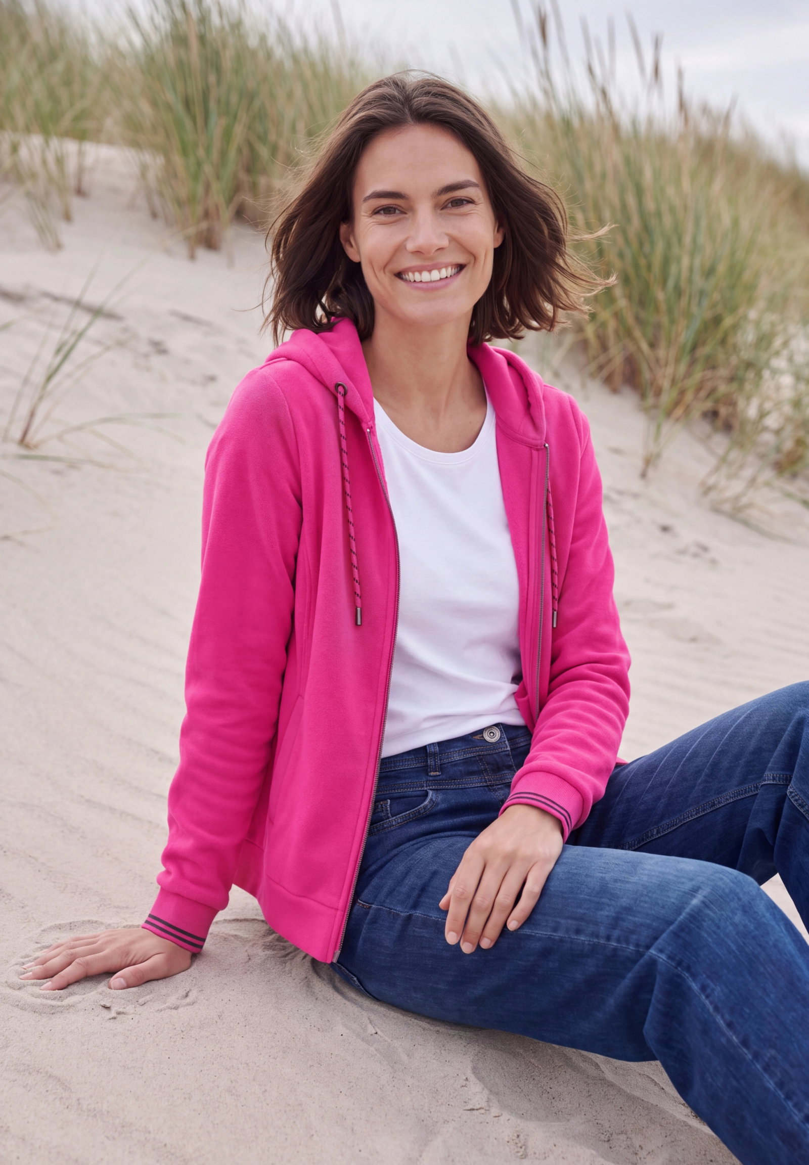 TOS Fleece Hoody Jacket, pink flash #3