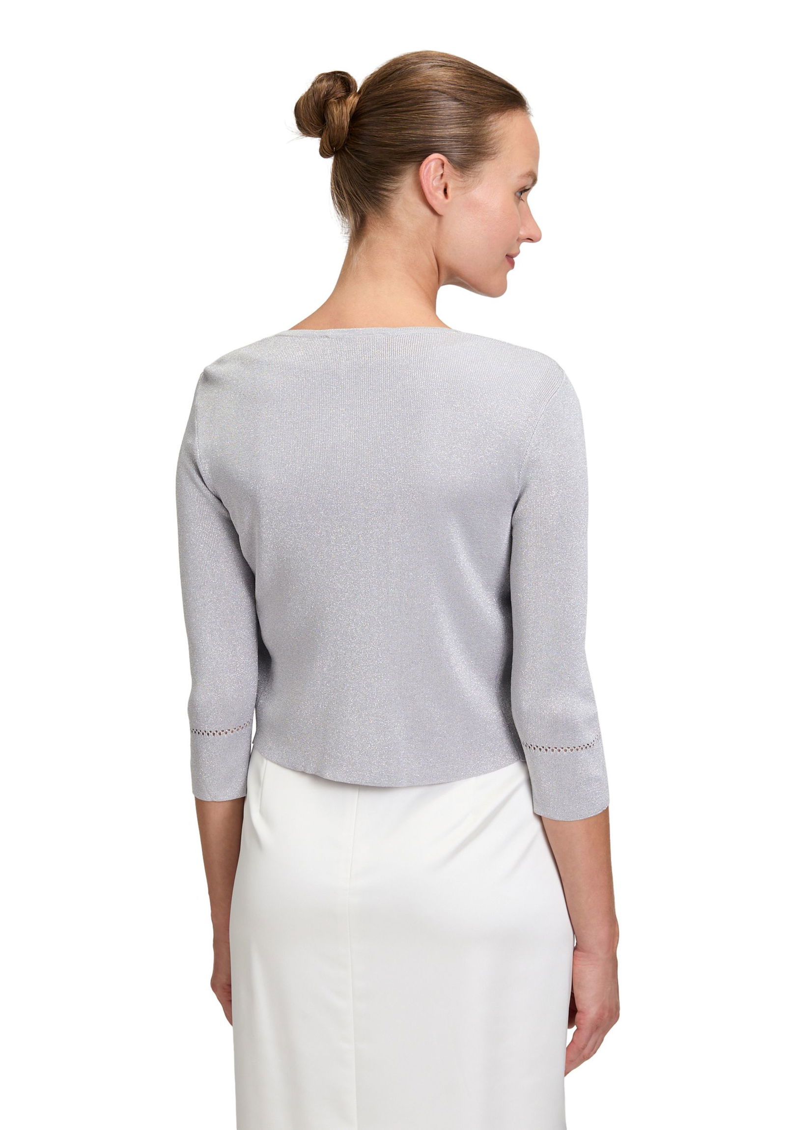 Vera Mont | Vera Mont Strickbolero | XL | grau/silber