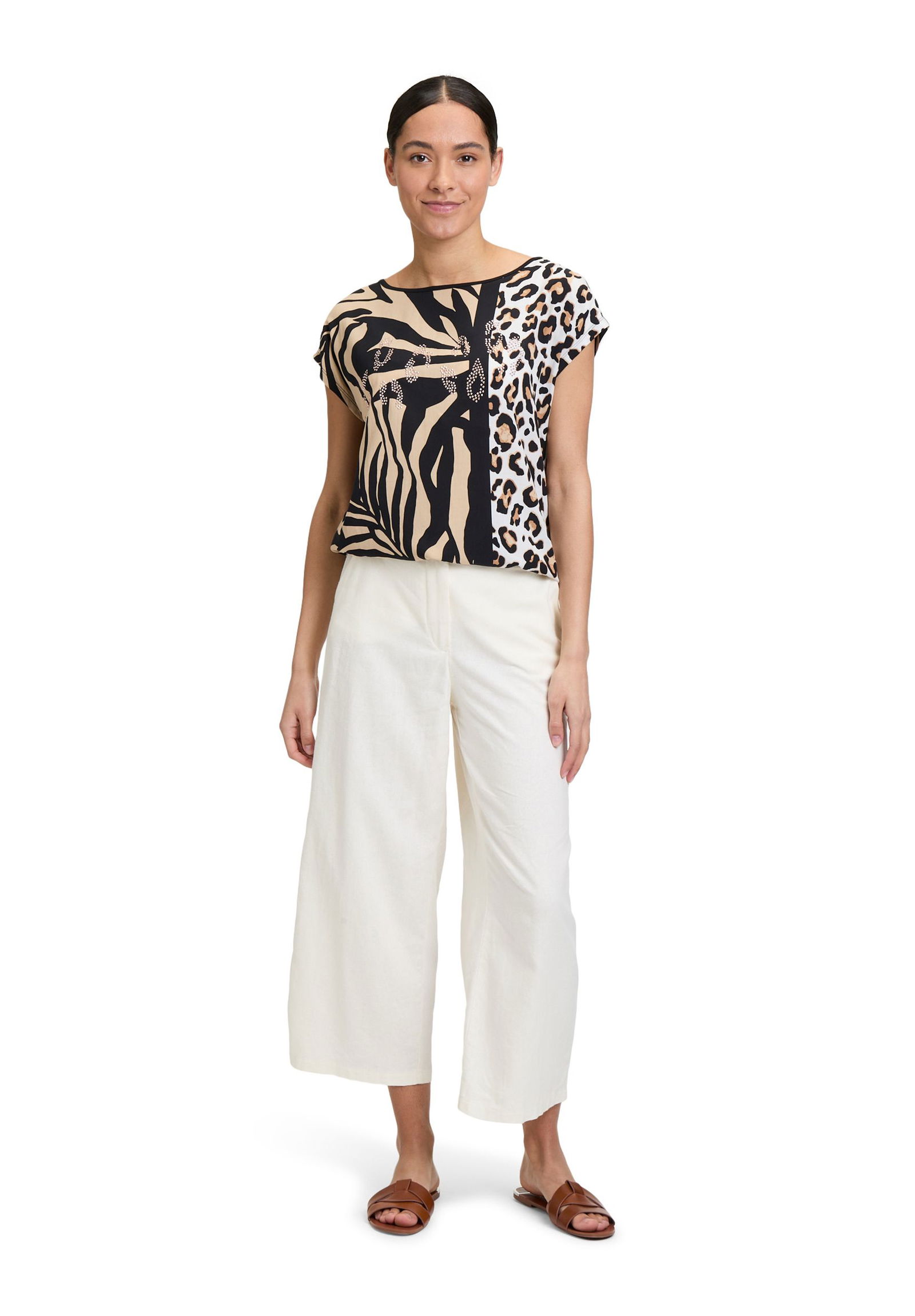 Betty Barclay |  Casual-Shirt | 42 | schwarz/braun