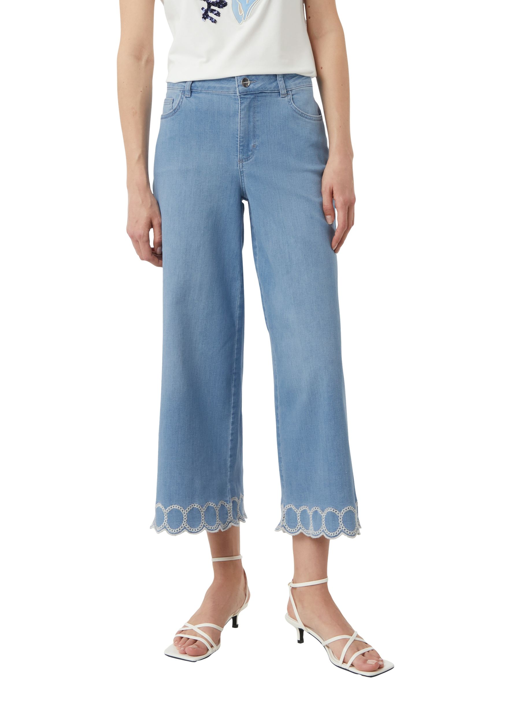 Comma |  Comma Schmale Hose  | 40/REG | blau