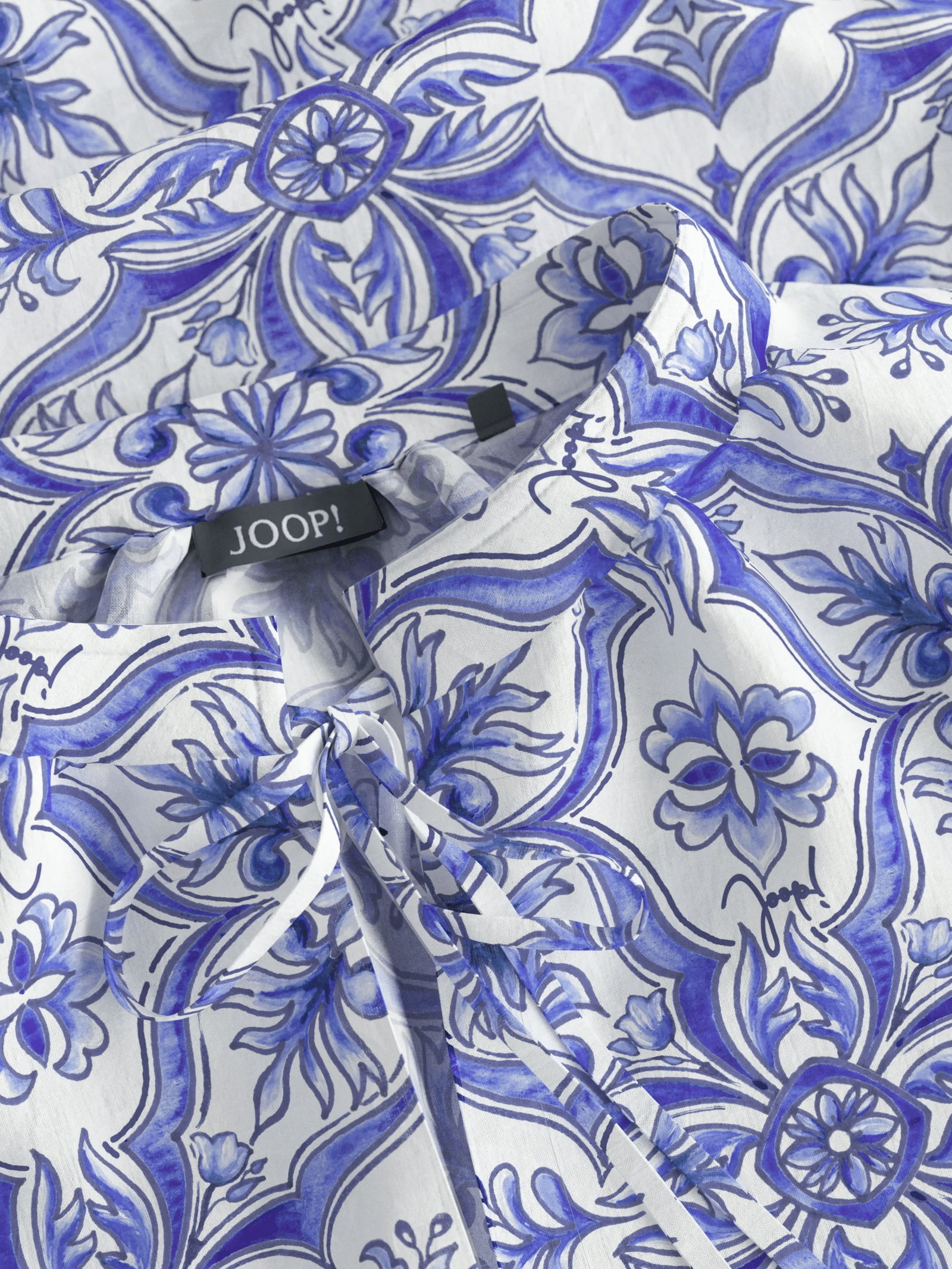 Joop Druckbluse Bluse Beyda in Blau/Weiß gemustert #3
