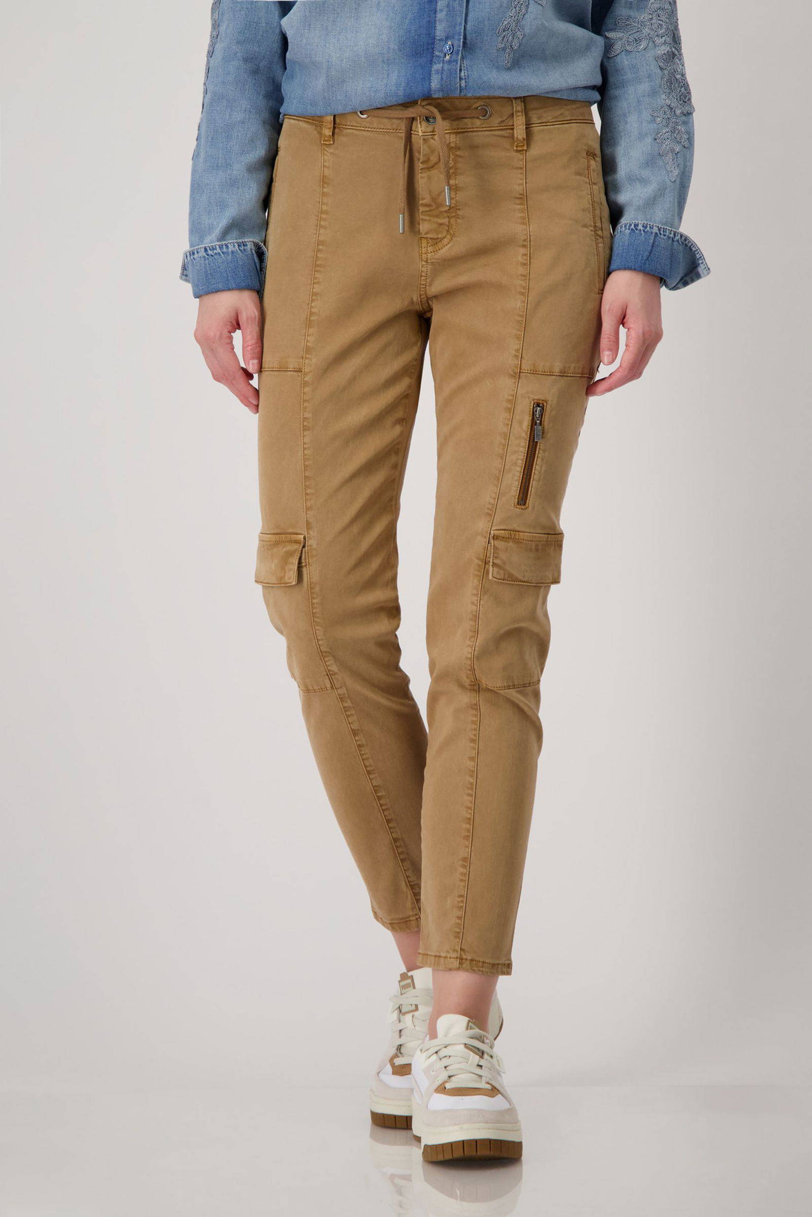 Monari |  Monari Schmale Hose  | 40 | truffle