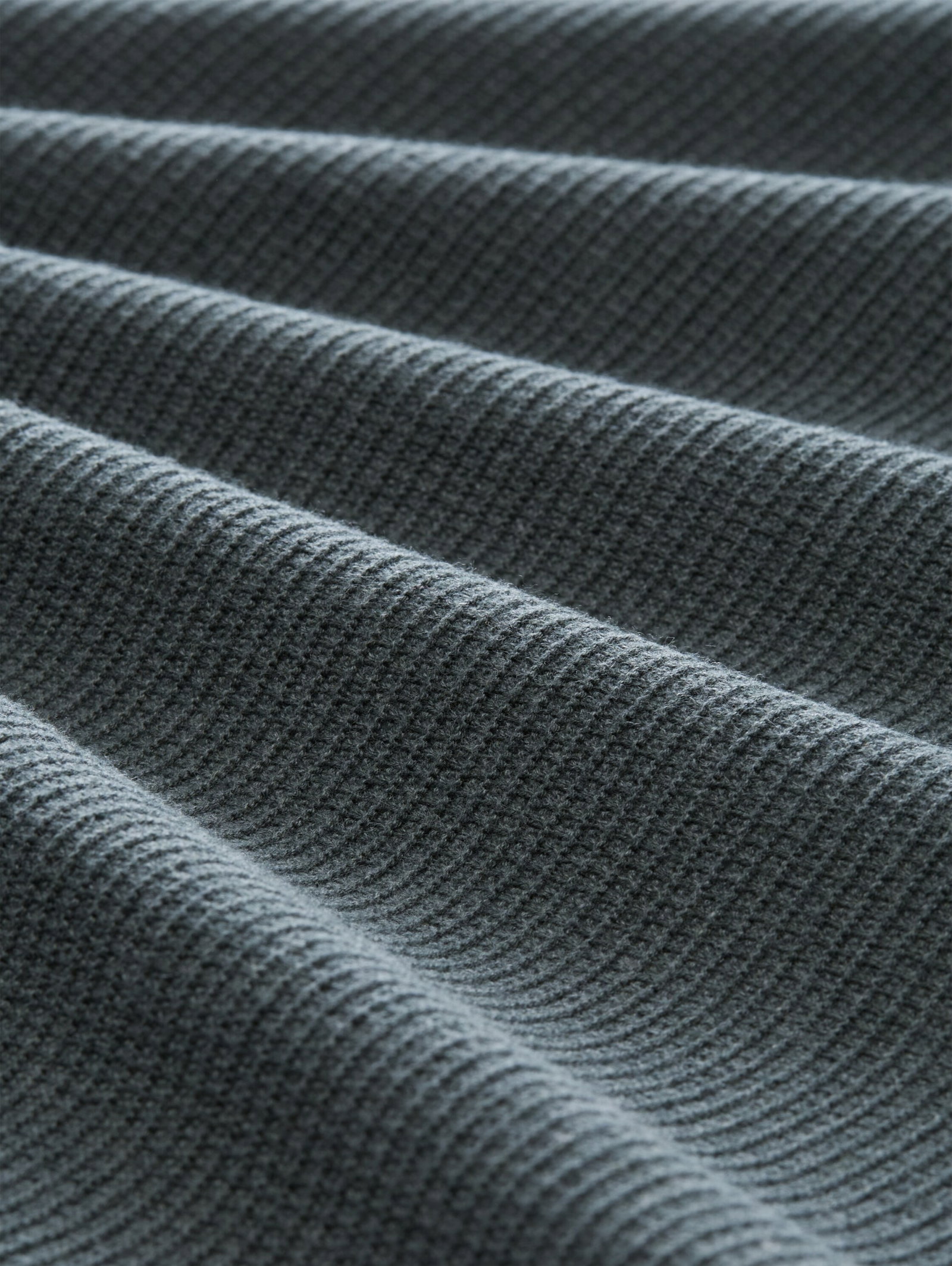 basic knit troyer, darkest olive melange #2