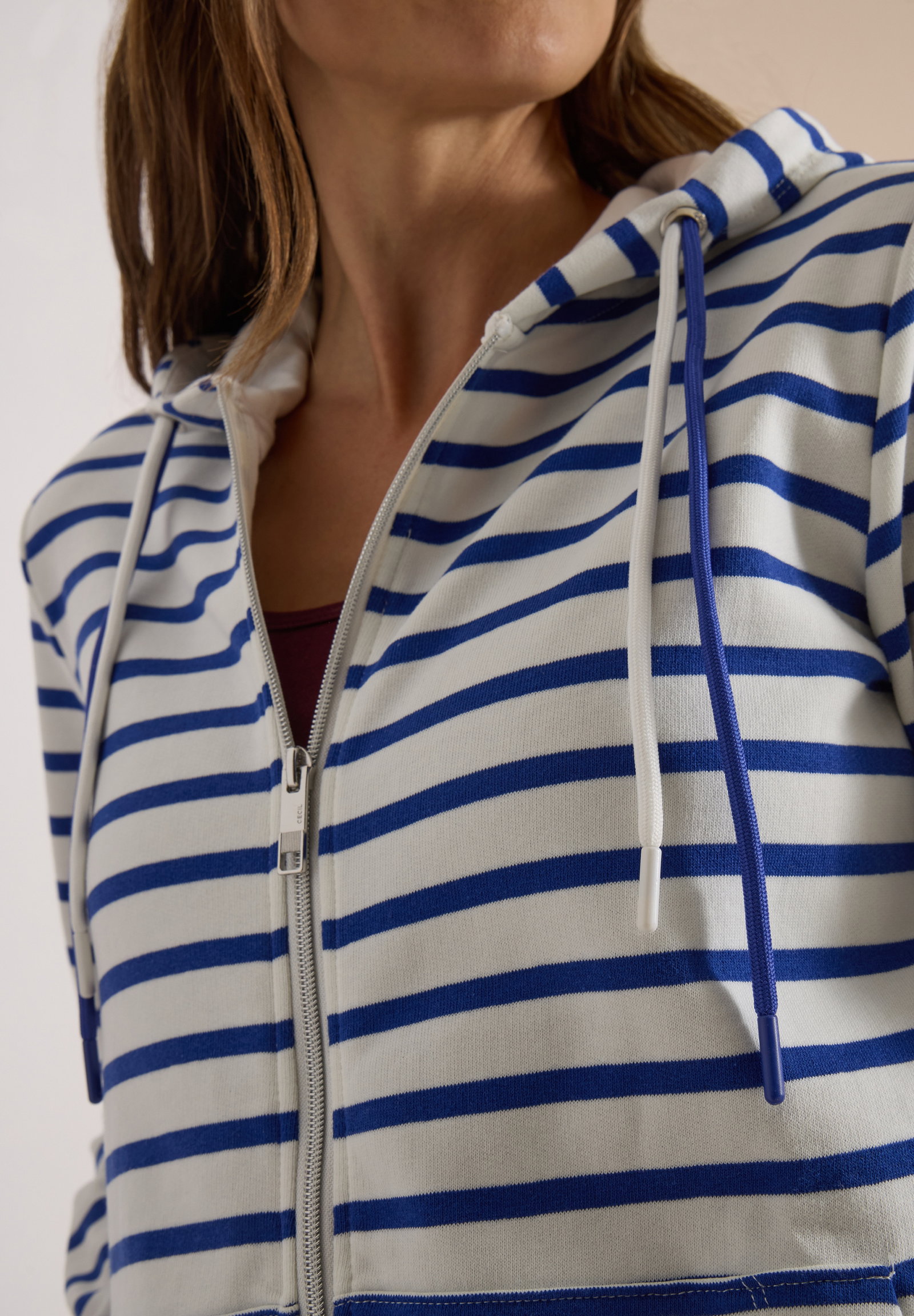 NOS Striped T-Shirt Jacket, deep river blue #6
