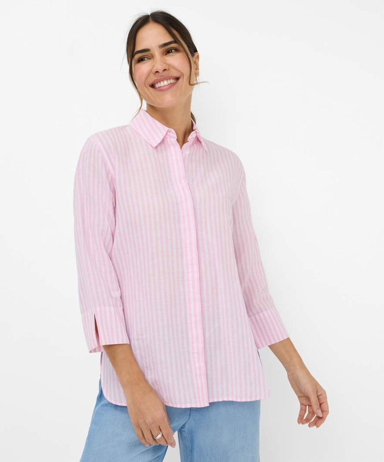 Brax |  Brax Bluse aus Leinen  | 42 | rosa